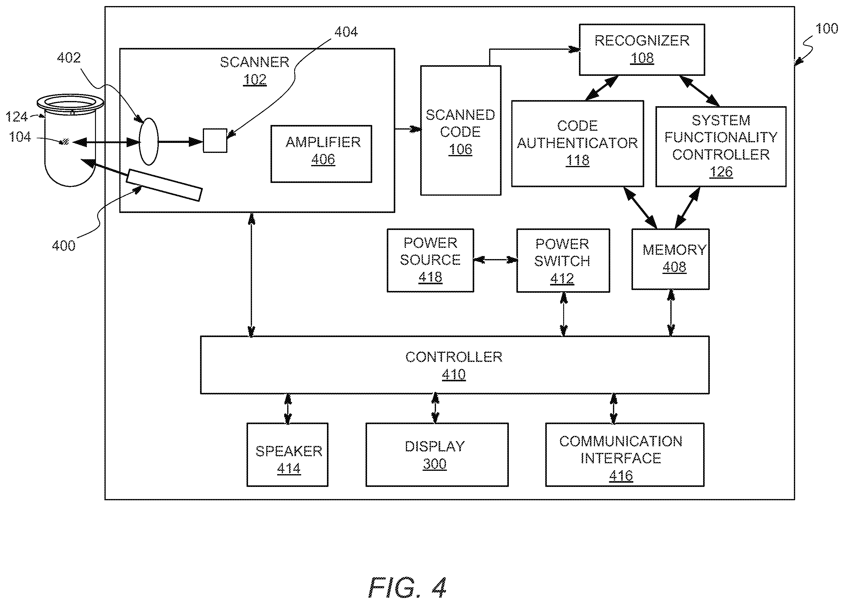 Patent US12592092 Figure 4 – Apparatus and method for deterring a third party from copying a product or process