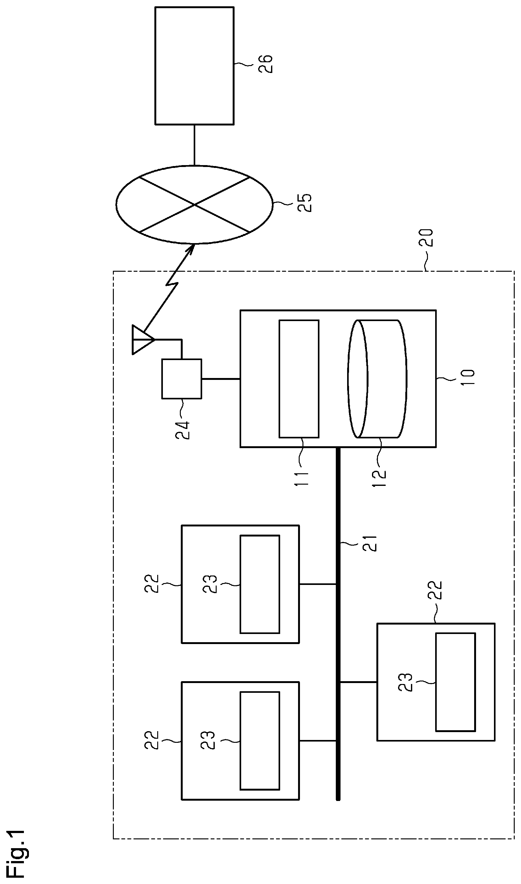 Patent US12592104 Figure 1 – Vehicle monitoring device and vehicle monitoring method