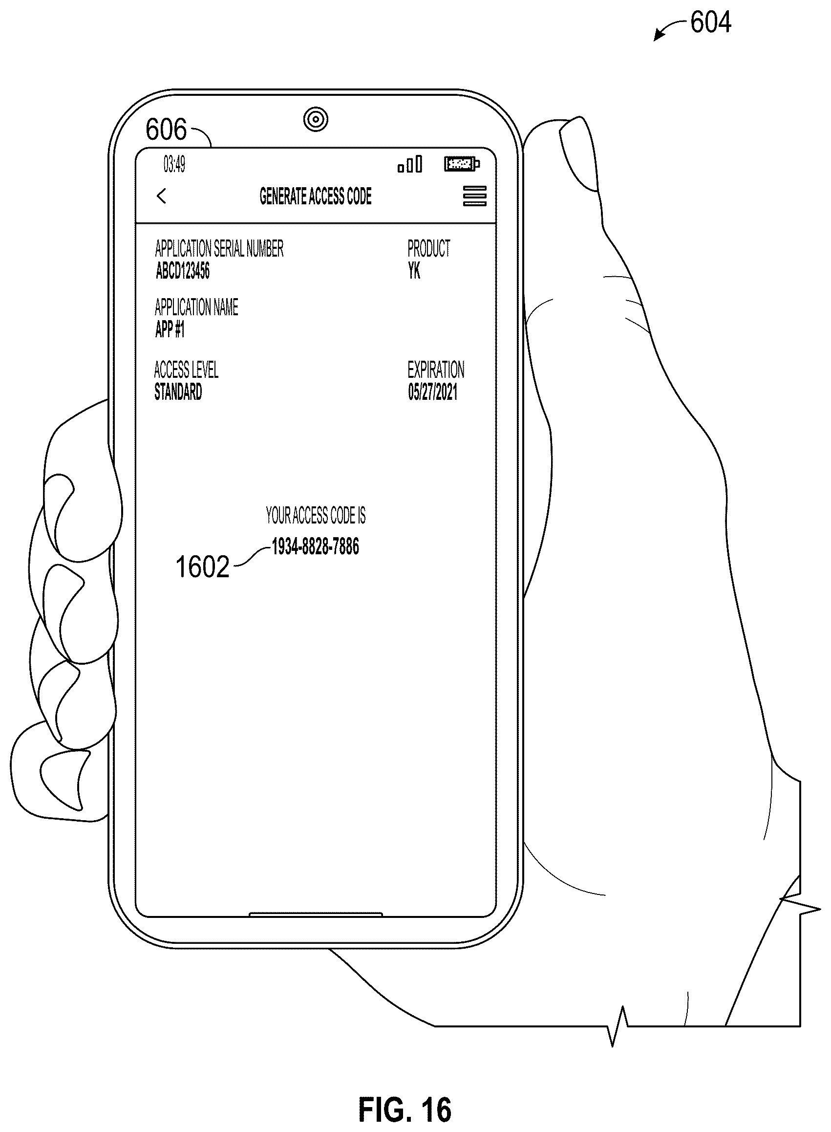 Patent US12592109 Figure 16 – Building equipment access management system with dynamic access code generation to unlock equipment control panels