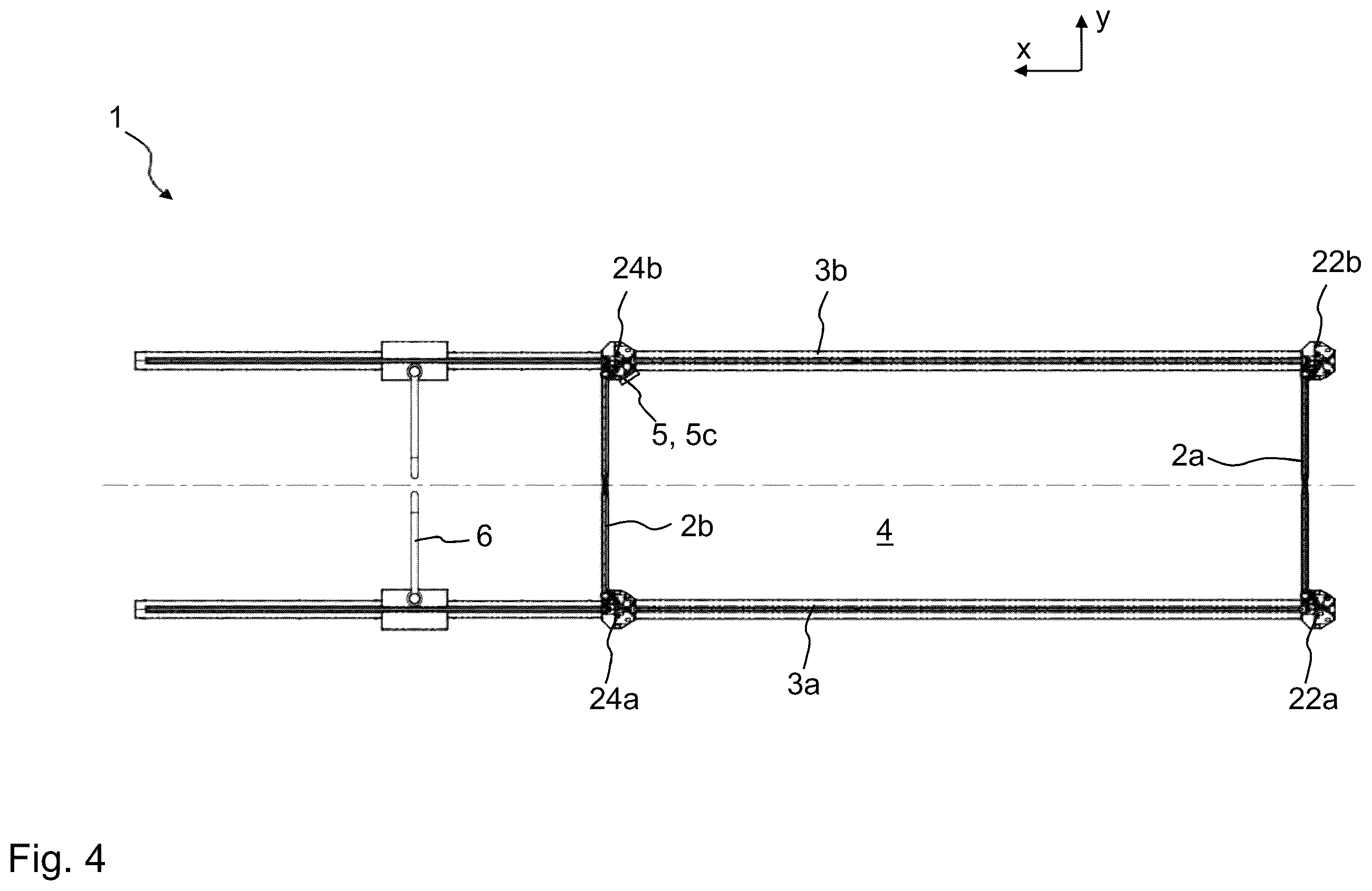Patent US12592111 Figure 3 – One-way pass-through system with return block for use in buildings, and a corresponding building having a one-way pass-through system of this kind