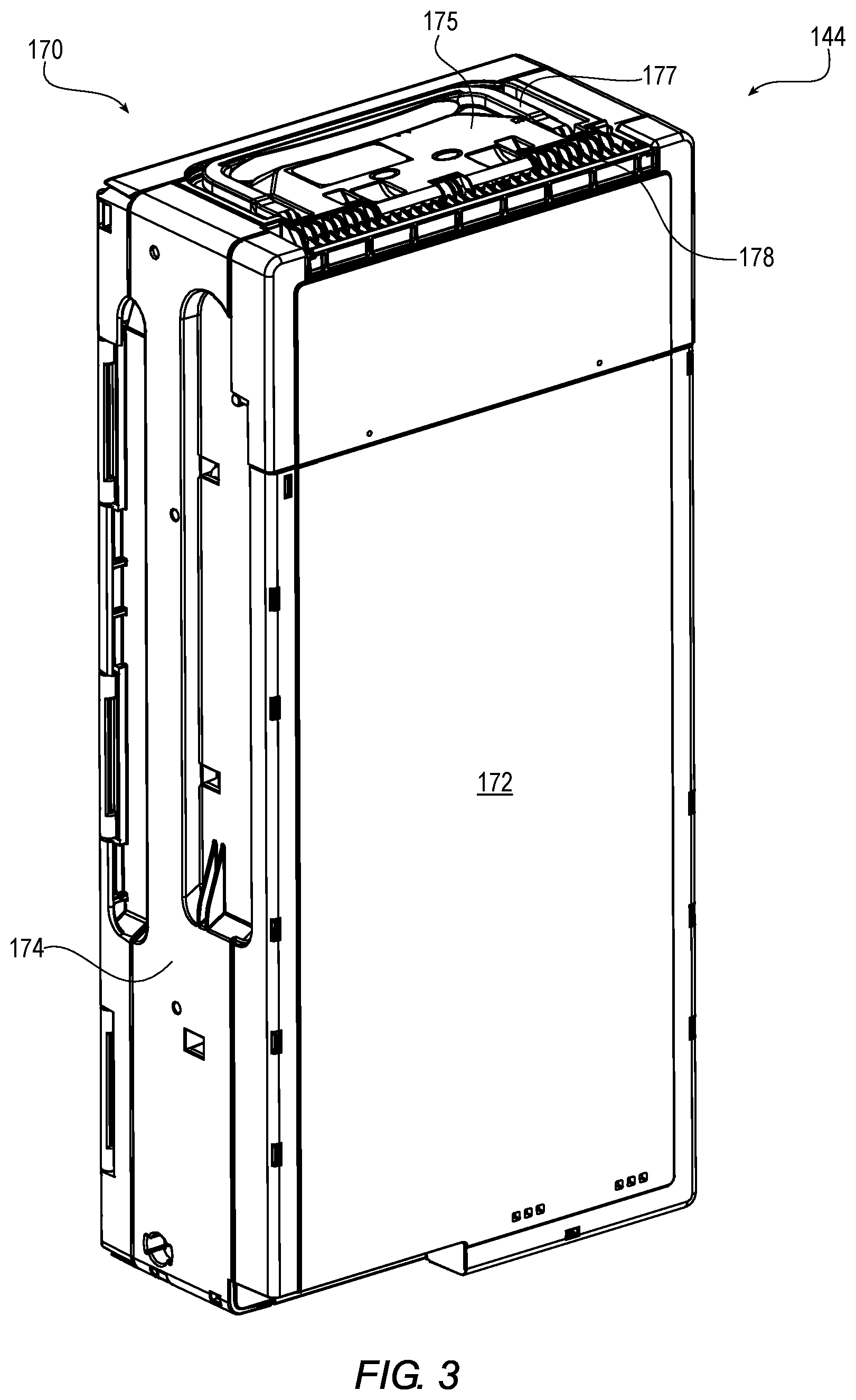 Patent US12592113 Figure 3 – Dual cassette
