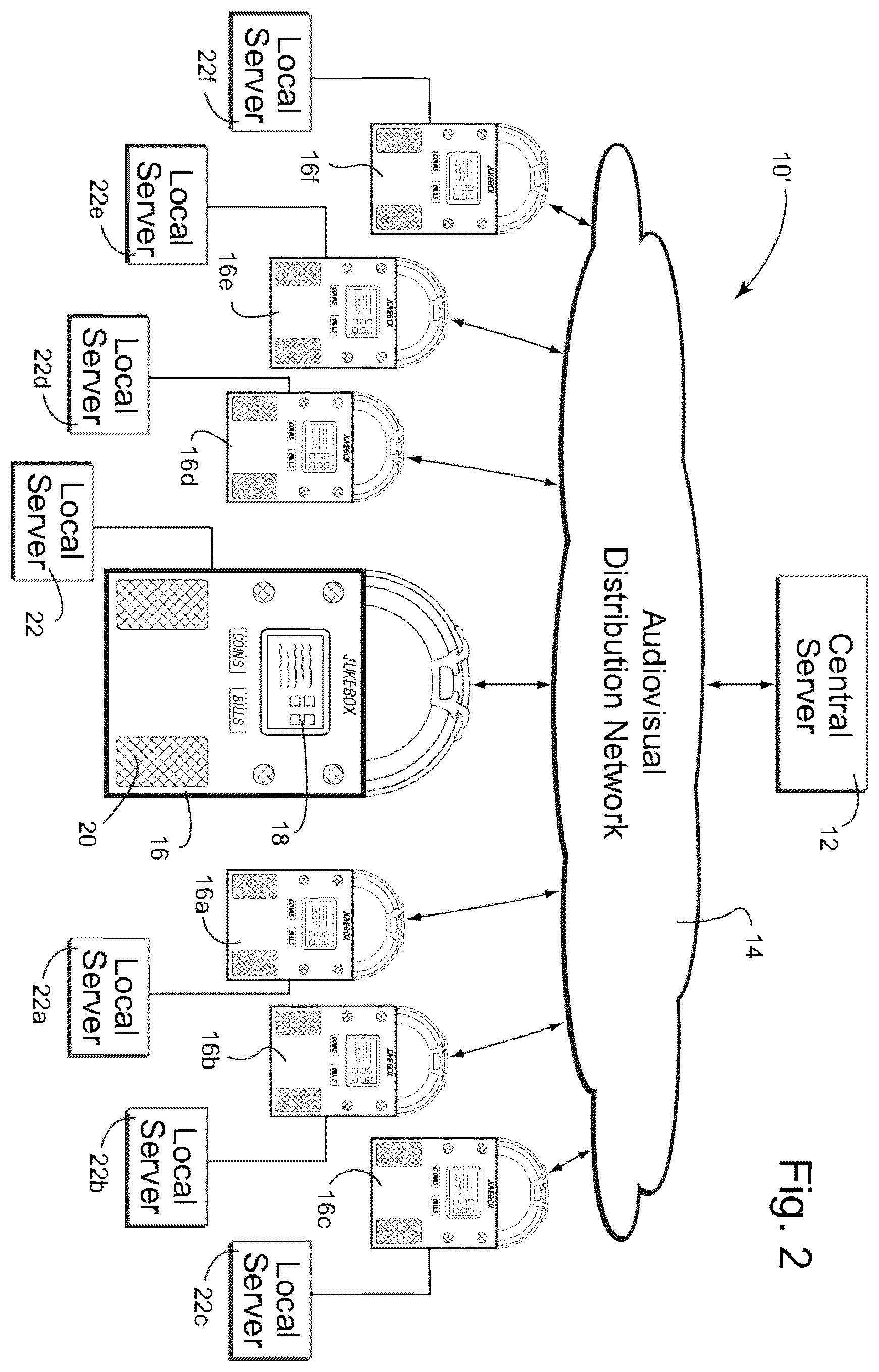 Patent US12592116 Figure 2 – Digital jukebox device with improved user interfaces, and associated methods