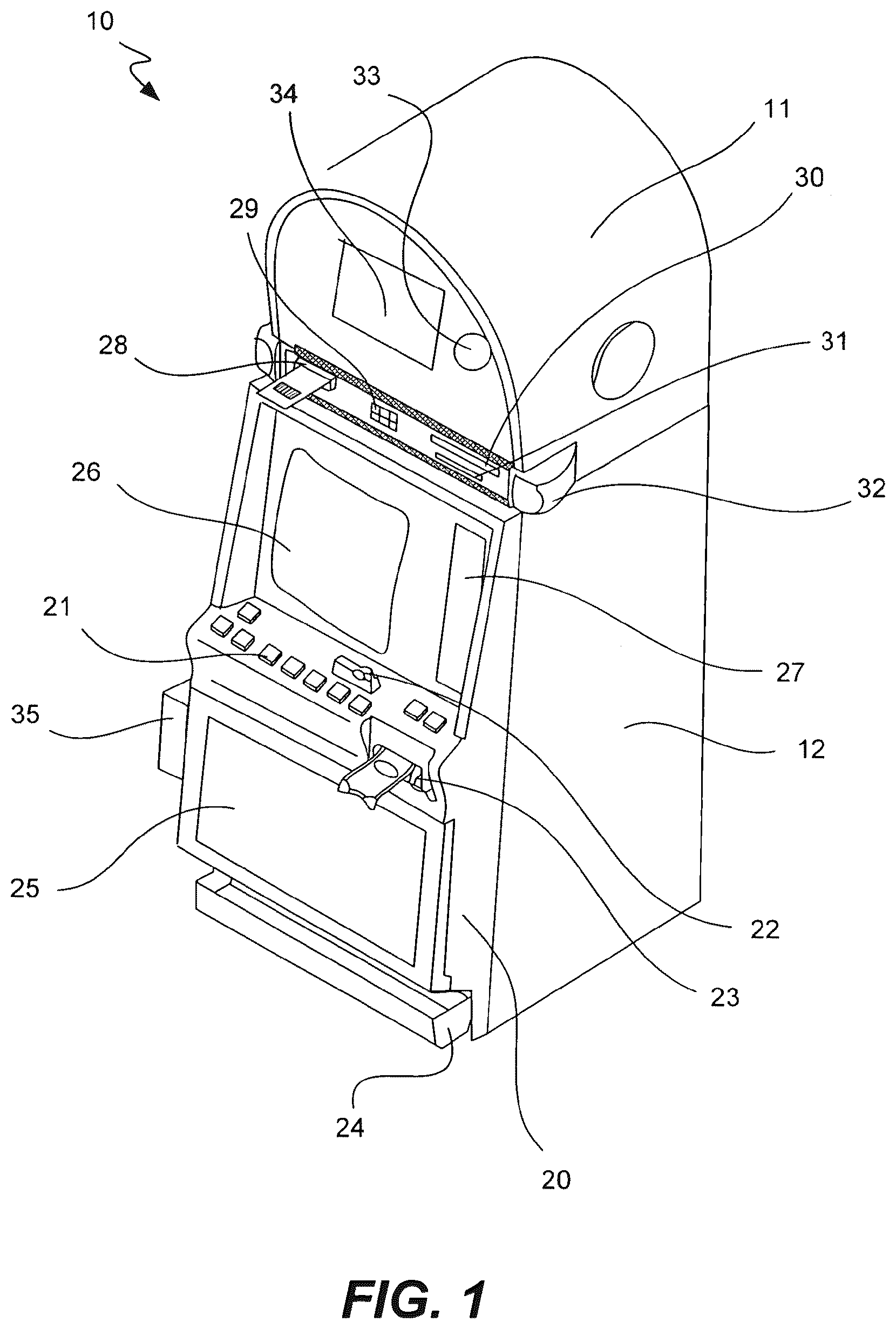 Patent US12592121 Figure 1 – Game access device with privileges