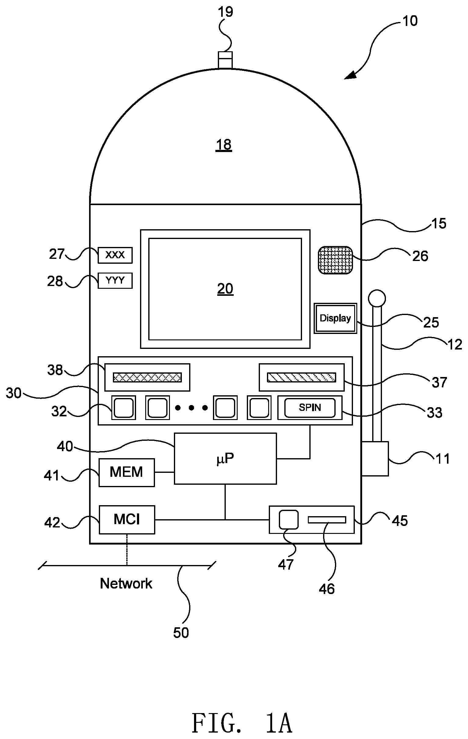 Patent US12592122 Figure 1 – Method for sharing game play on an electronic gaming device
