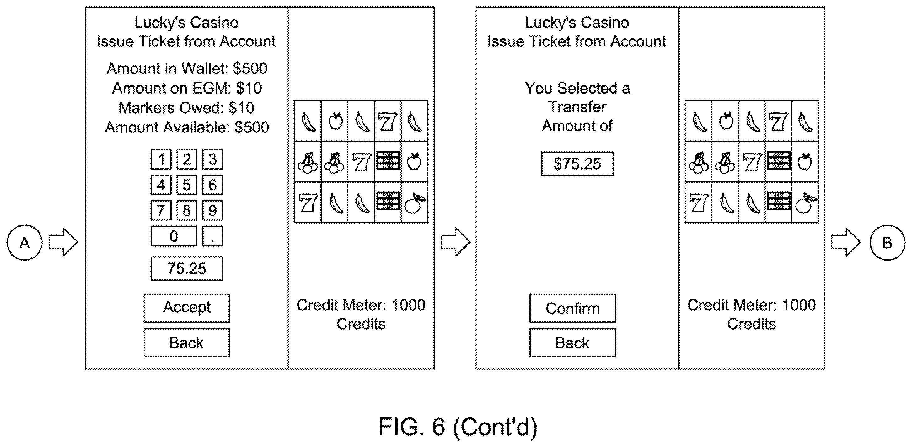 Patent US12592123 Figure 16 – Accessing gaming establishment account funds with a ticket voucher based on multiple cashout inputs
