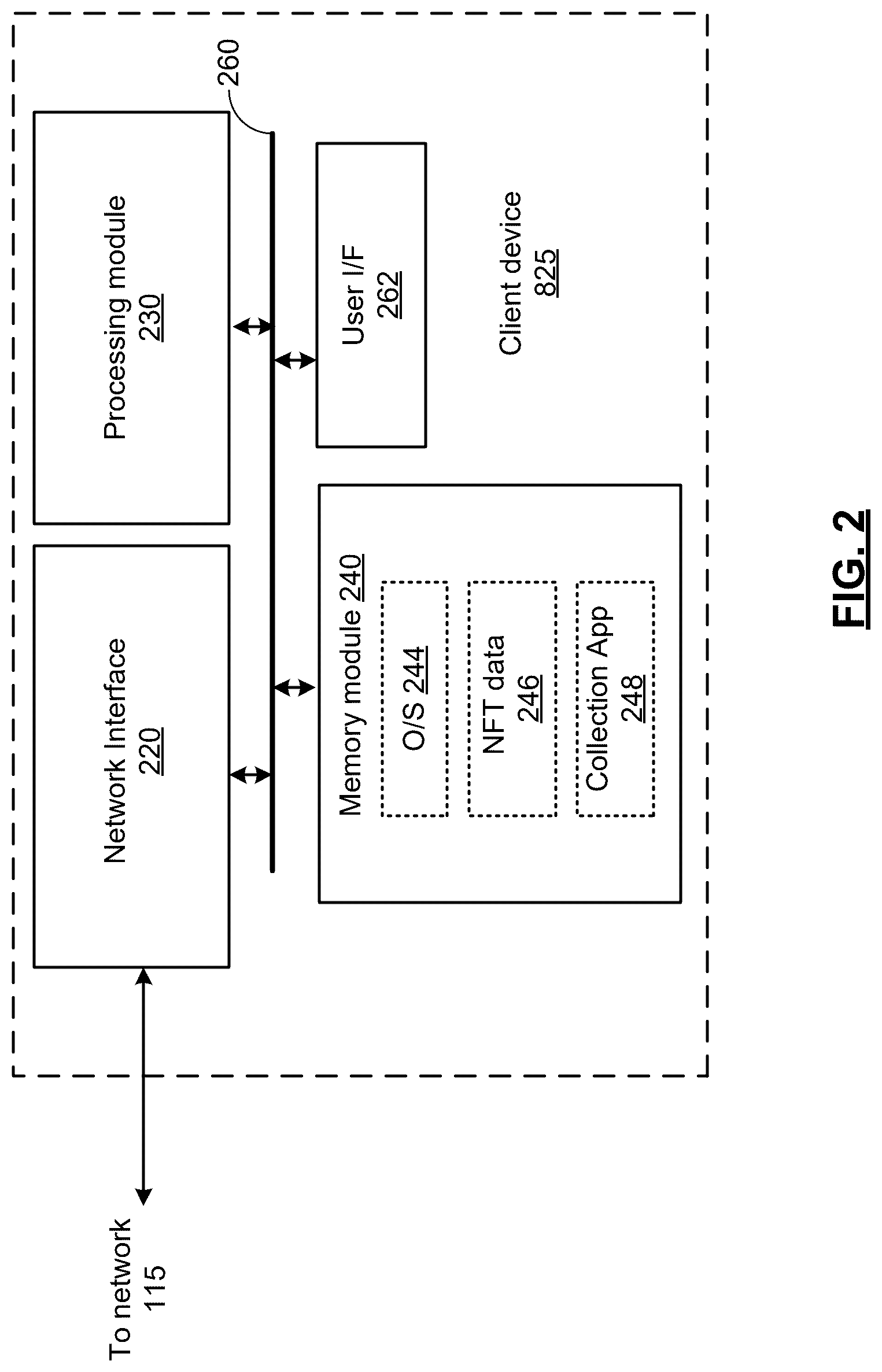 Patent US12592124 Figure 3 – Client device with updated player token NFTs and methods for use therewith