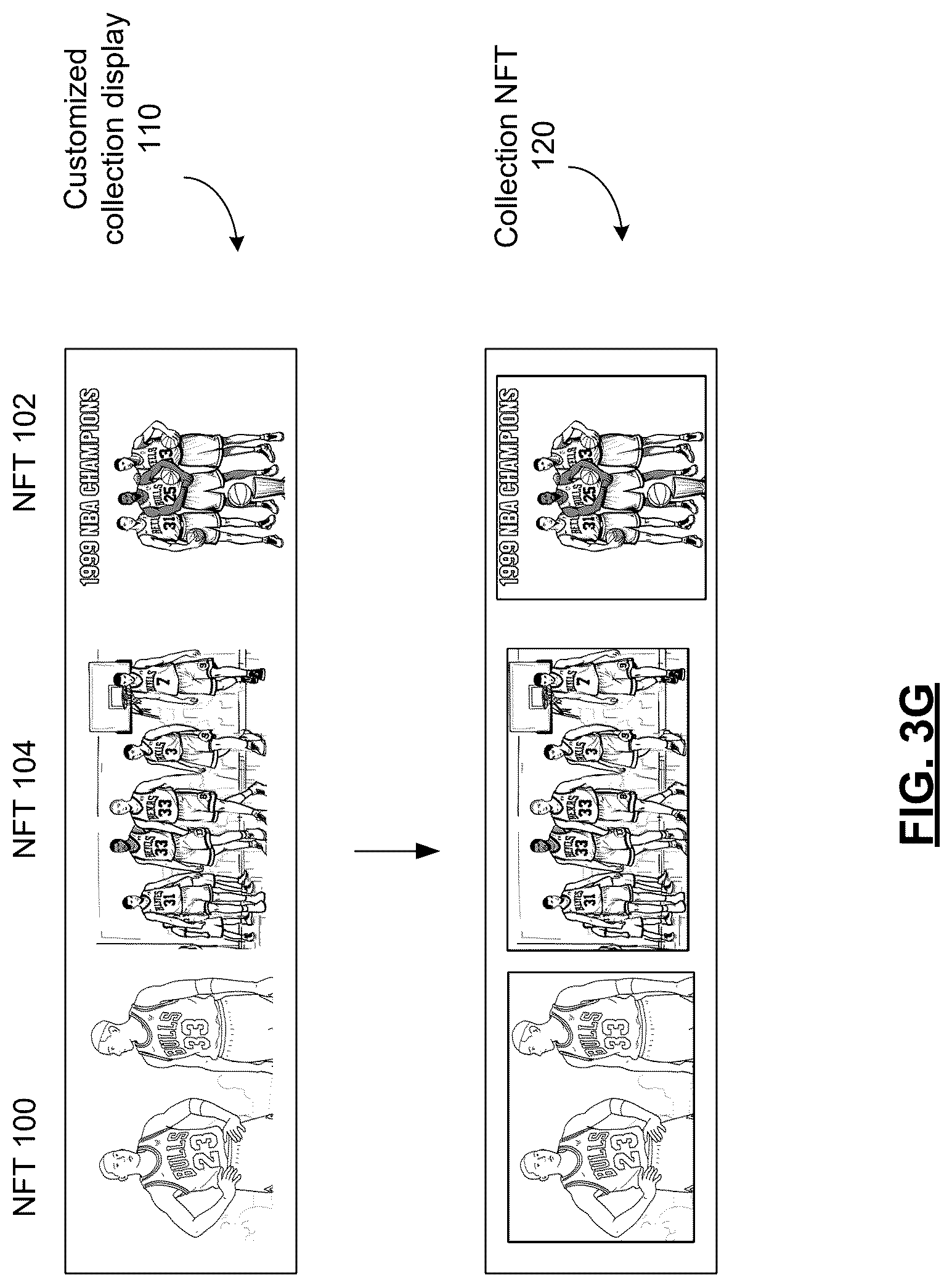 Patent US12592124 Figure 10 – Client device with updated player token NFTs and methods for use therewith