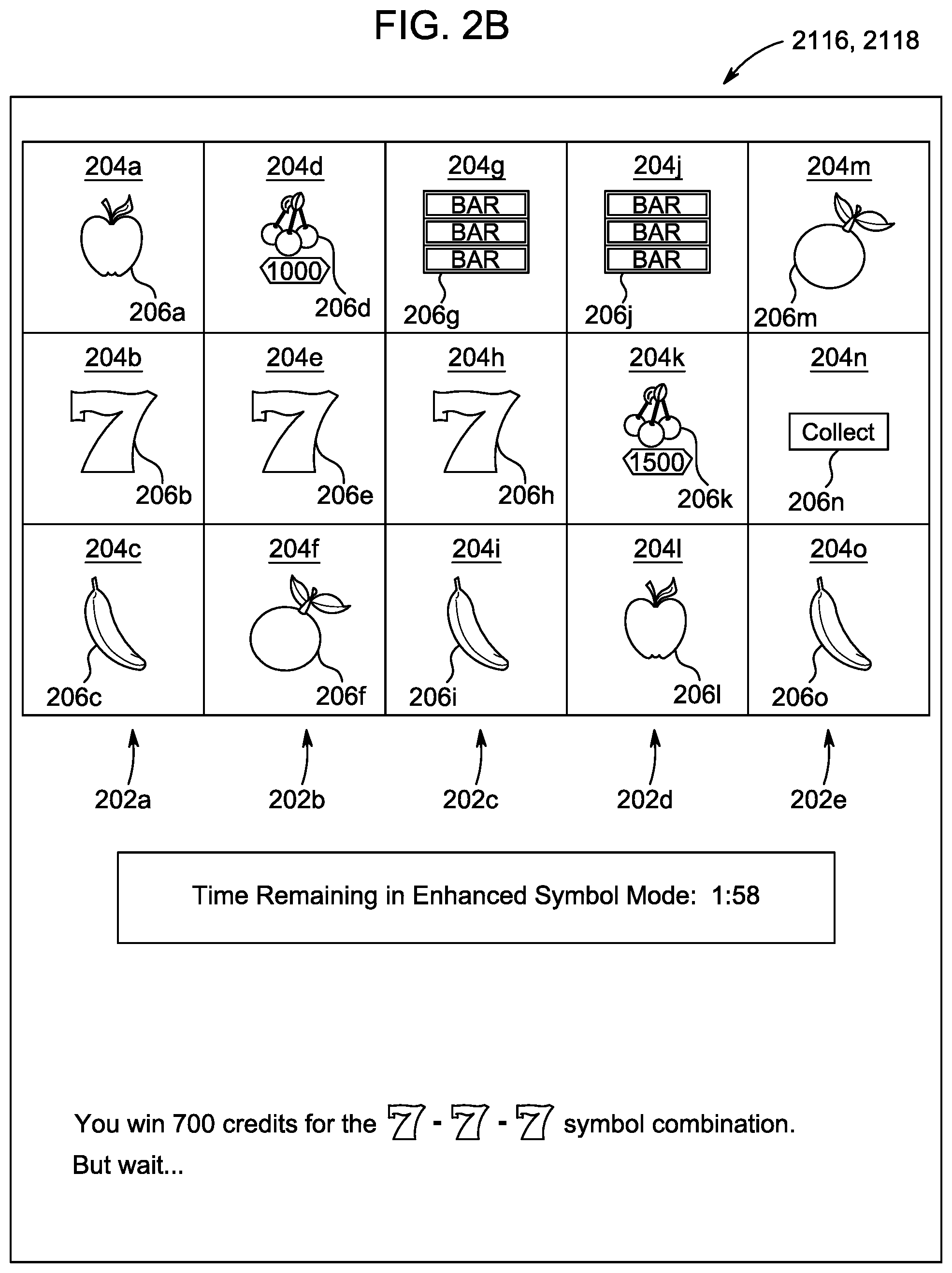Patent US12592128 Figure 3 – Enhanced gaming system symbol functionality for limited duration mode