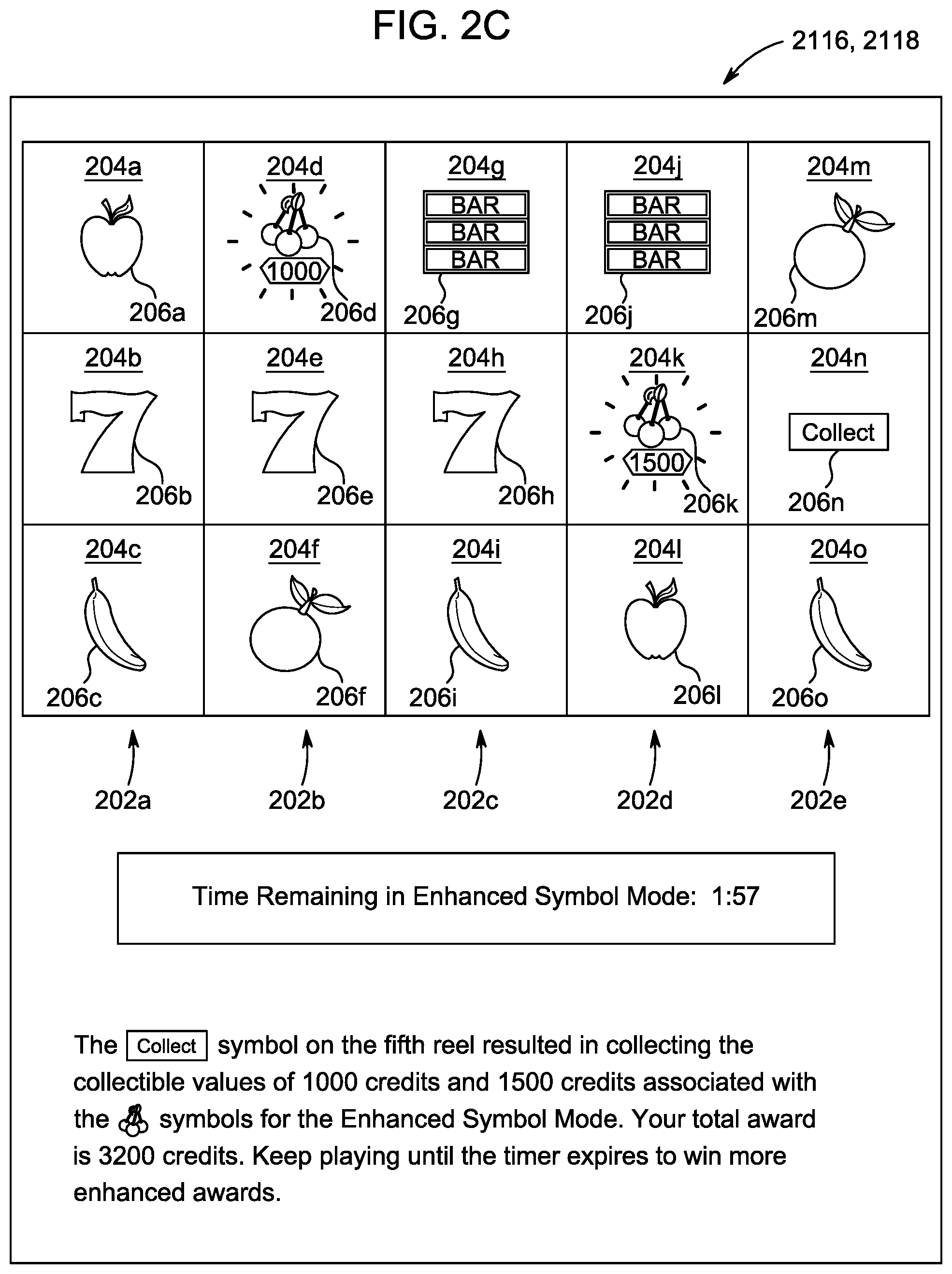 Patent US12592128 Figure 4 – Enhanced gaming system symbol functionality for limited duration mode