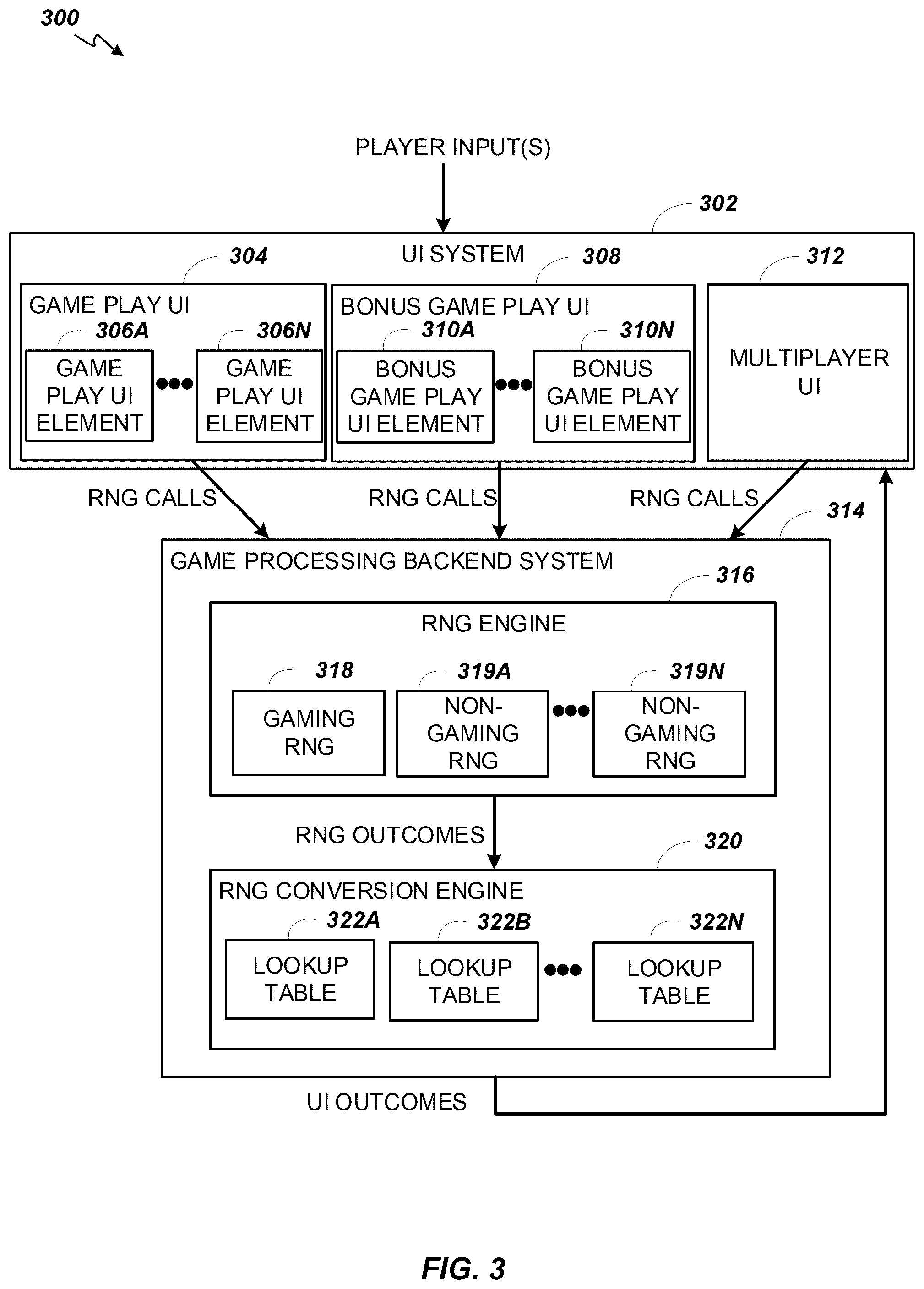 Patent US12592129 Figure 5 – Electronic gaming machine with symbols streaming adjacent an active reel matrix with reel expansion and symbol absorption processes