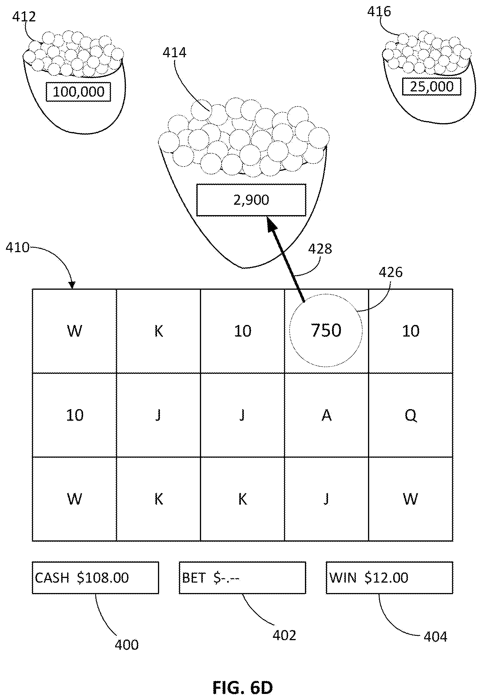 Patent US12592130 Figure 10 – Gaming systems and methods using multi-feature award accumulation