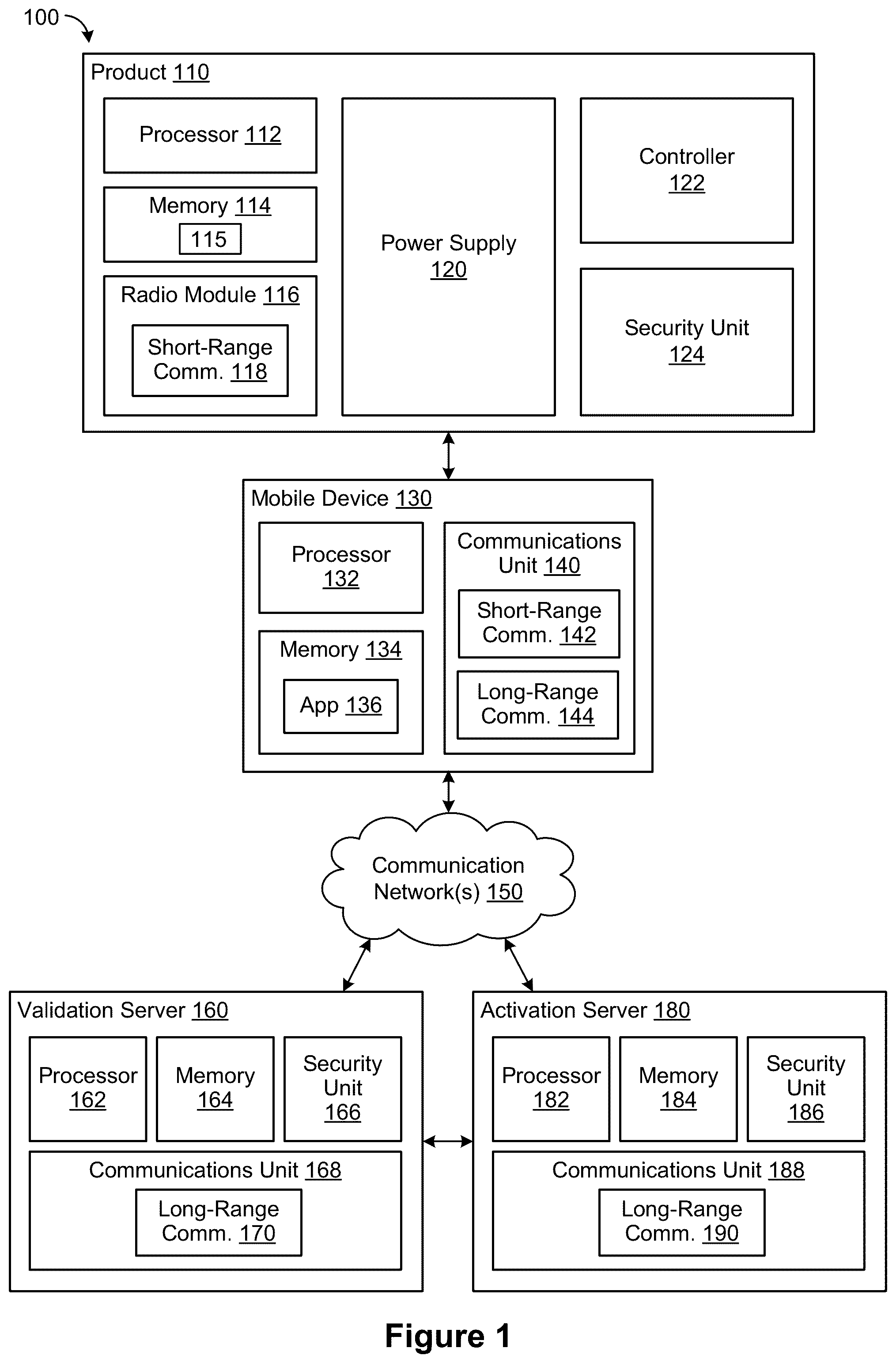 Patent US12592134 Figure 1 – Systems and methods for tool activation and display cabinet locking