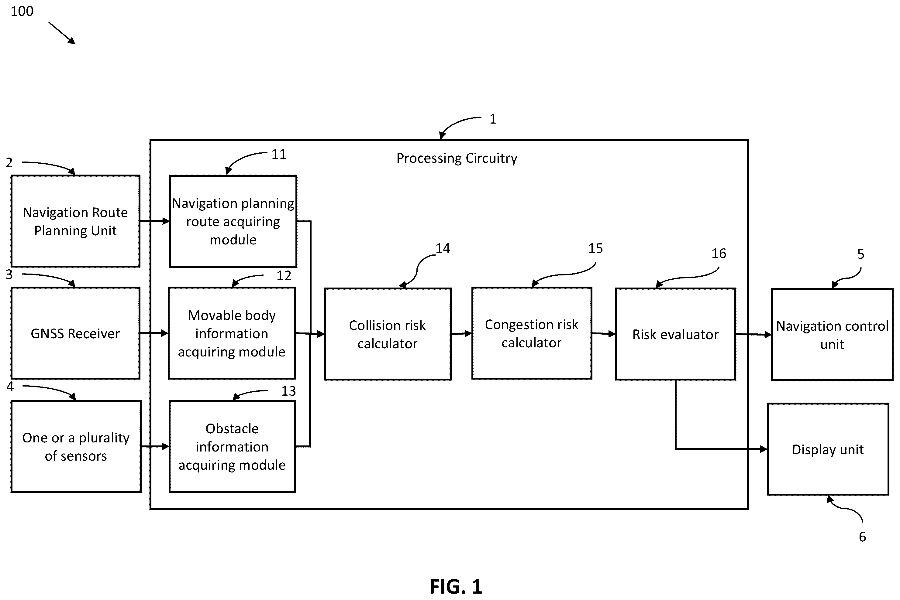 Patent US12592152 — Navigation planning system and navigation planning method — Figure 1
