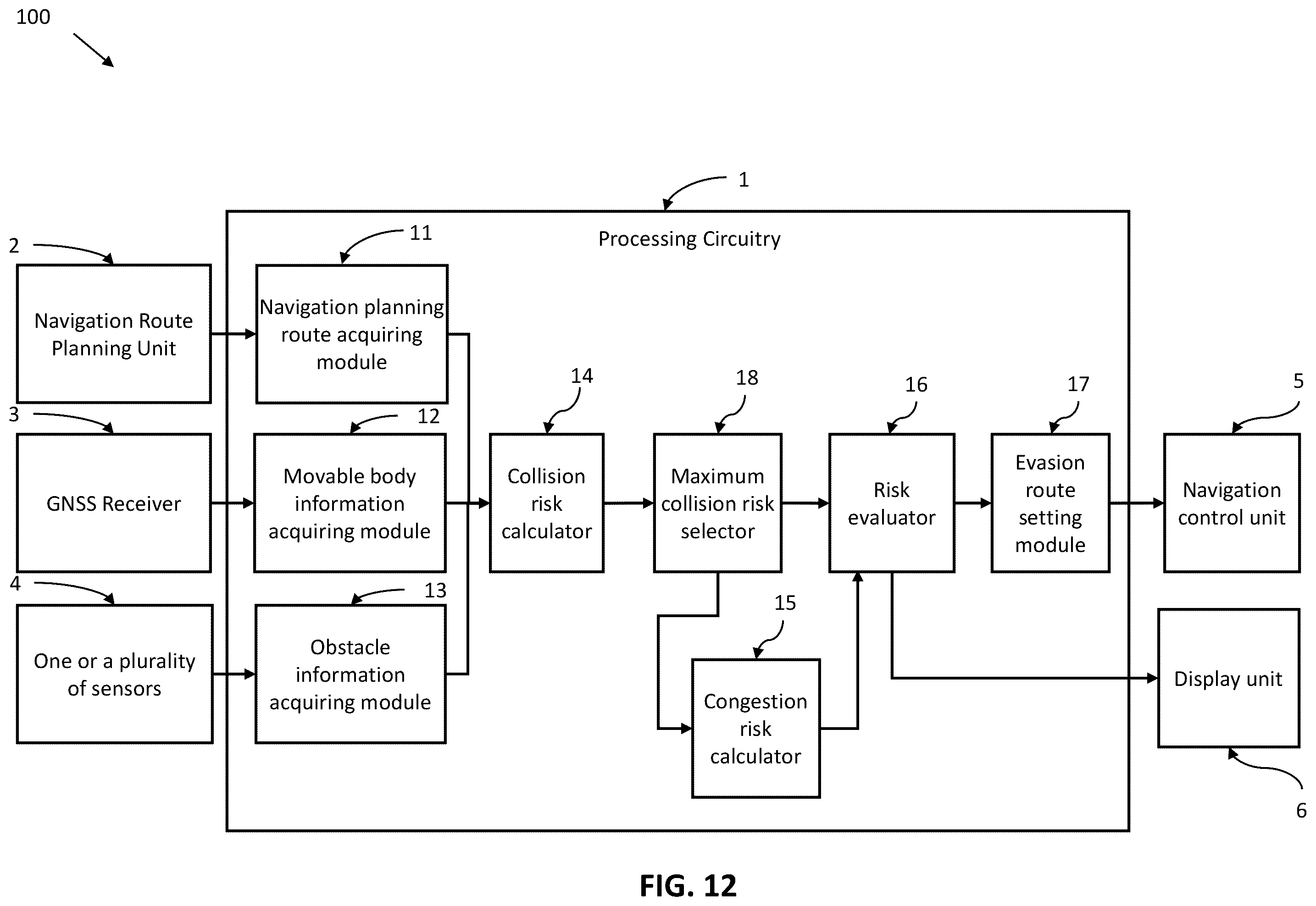 Patent US12592152 Figure 12 – Navigation planning system and navigation planning method