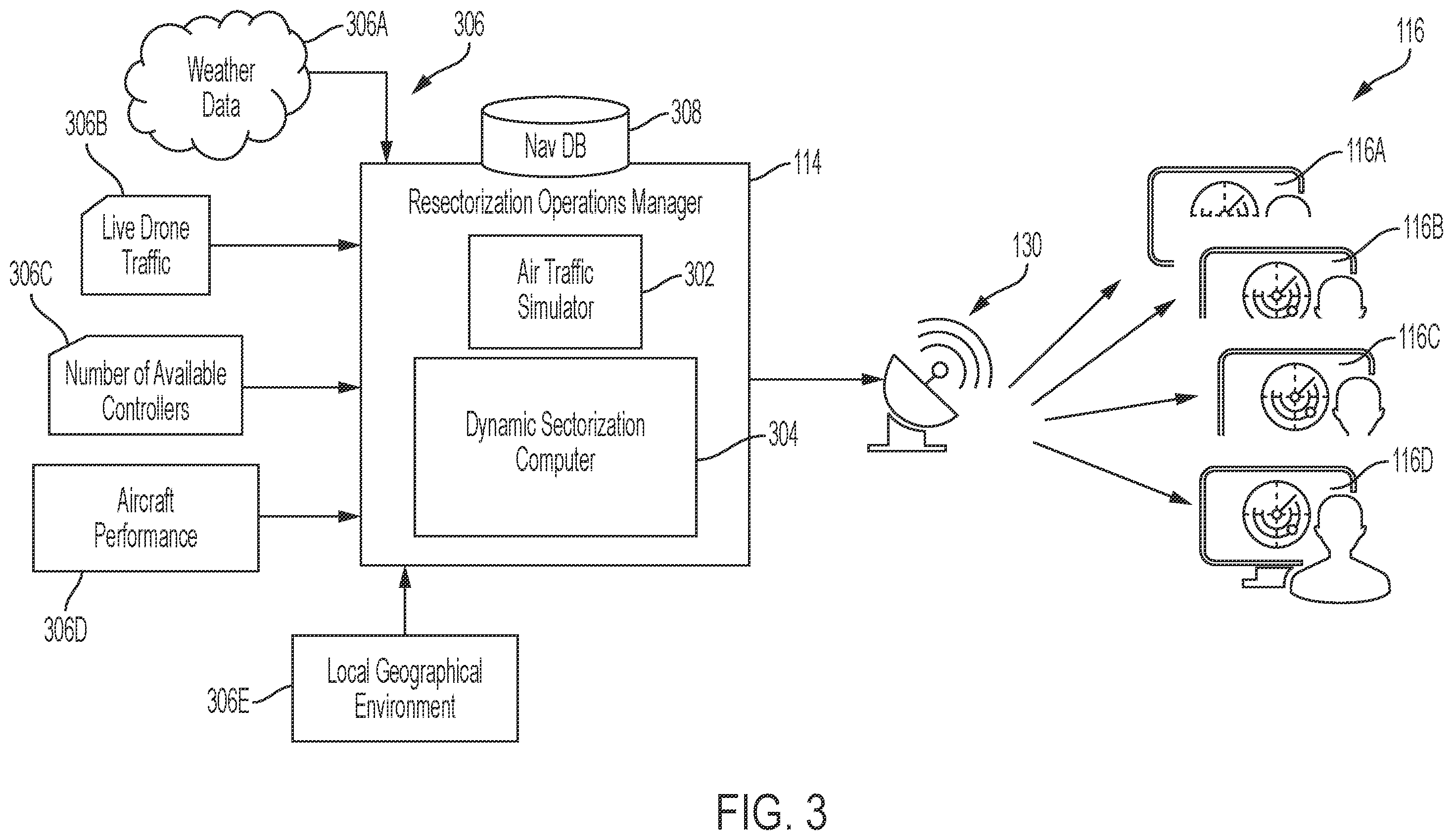 Patent US12592157 Figure 3 – Airspace management systems and methods