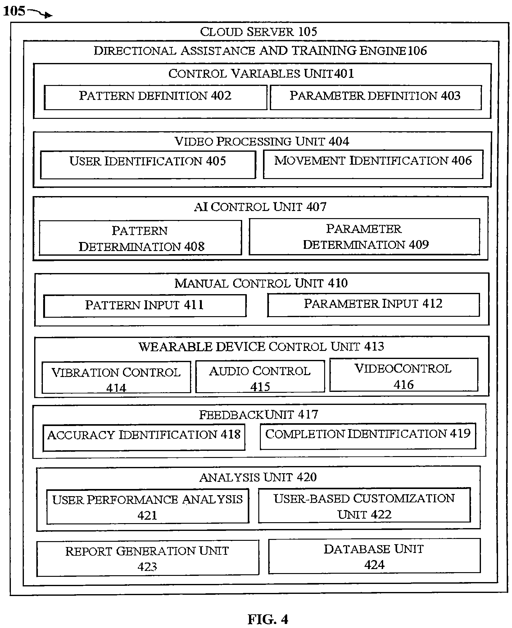 Patent US12592163 Figure 4 – System and method of providing directional assistance and training in a physical activity