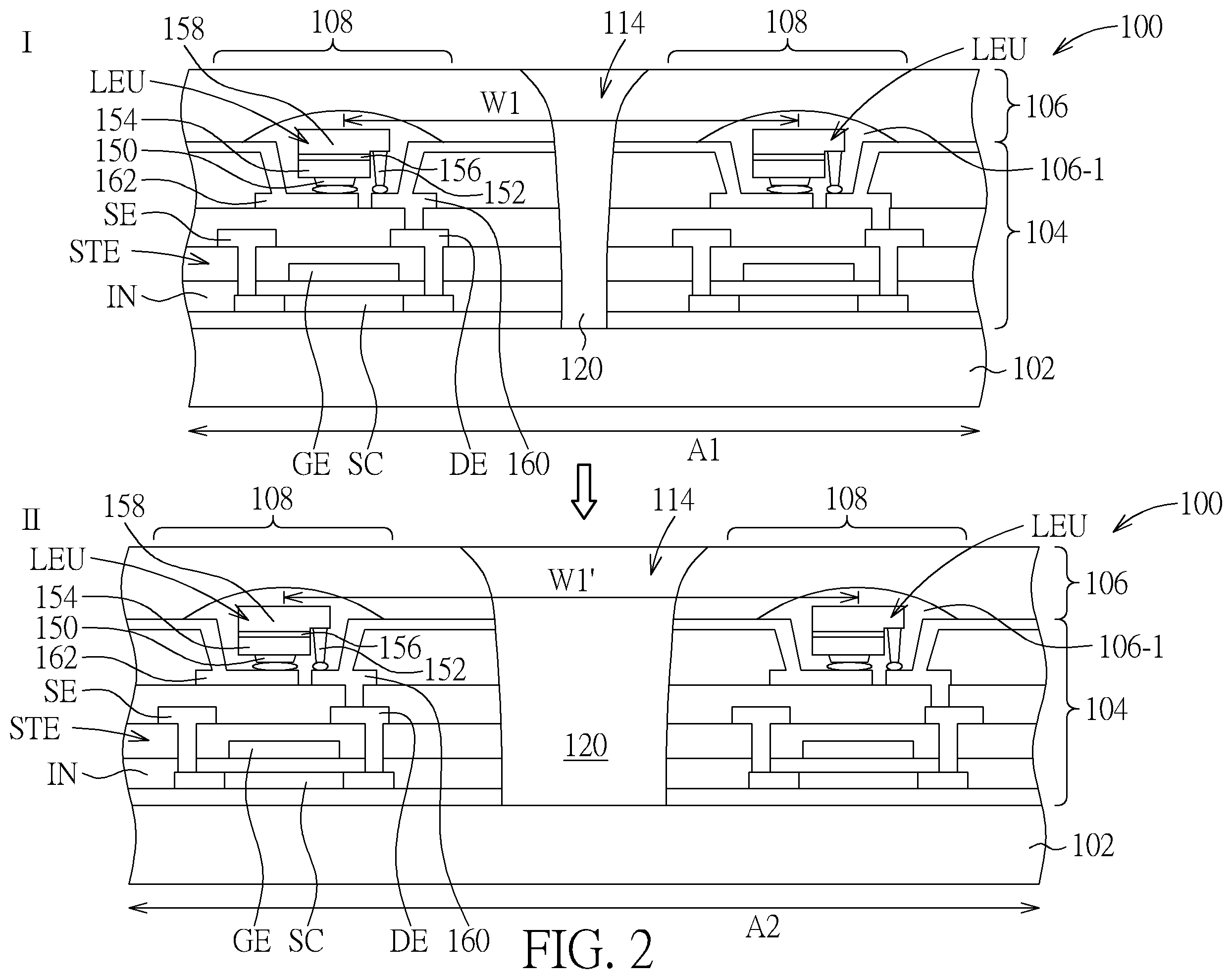 Patent US12592167 Figure 2 – Curvature variable device