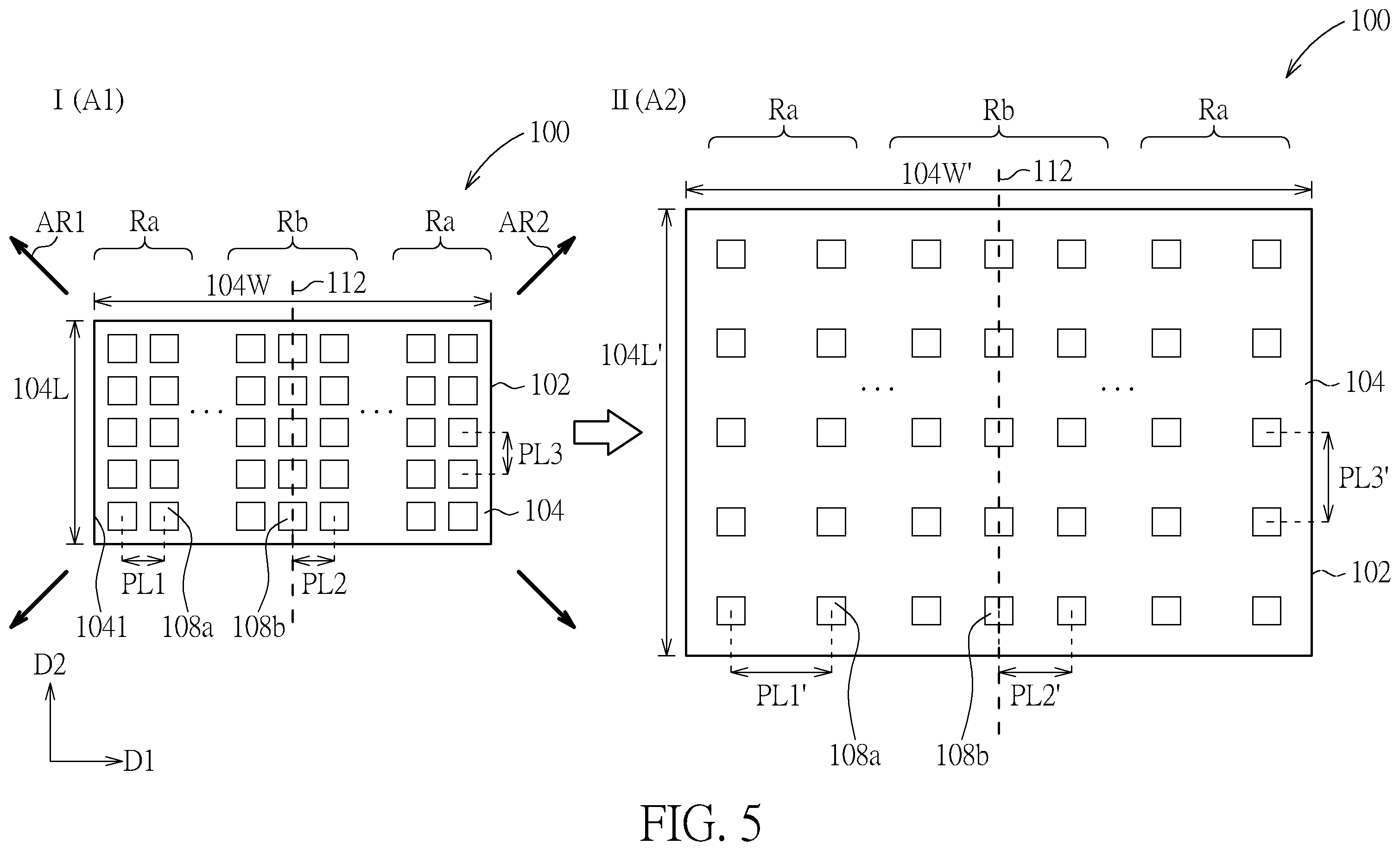 Patent US12592167 Figure 5 – Curvature variable device