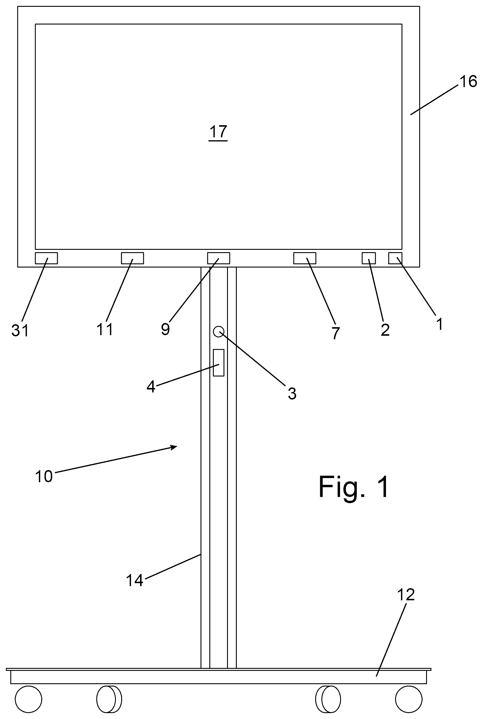 Patent US12592169 — Interactive digital signage system — Figure 1