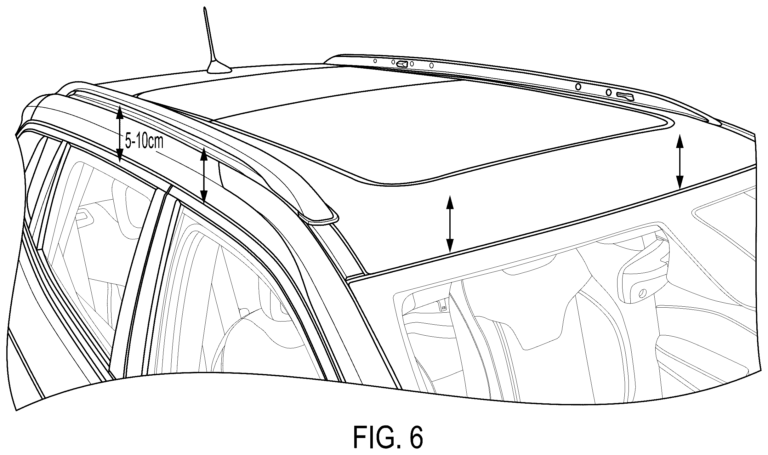 Patent US12592171 Figure 6 – Vehicular driving assist system with head up display