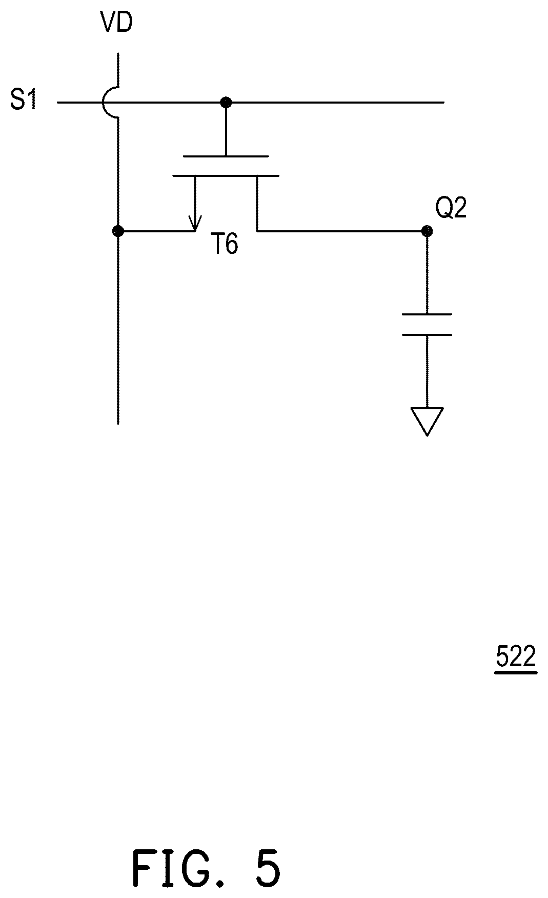 Patent US12592175 Figure 5 – Gate driver circuit and method for driving display panel