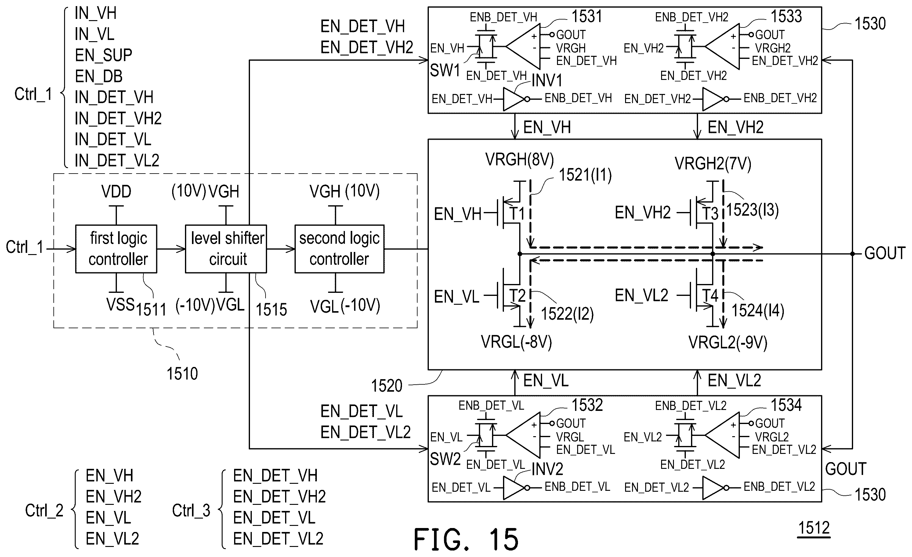 Patent US12592175 Figure 17 – Gate driver circuit and method for driving display panel