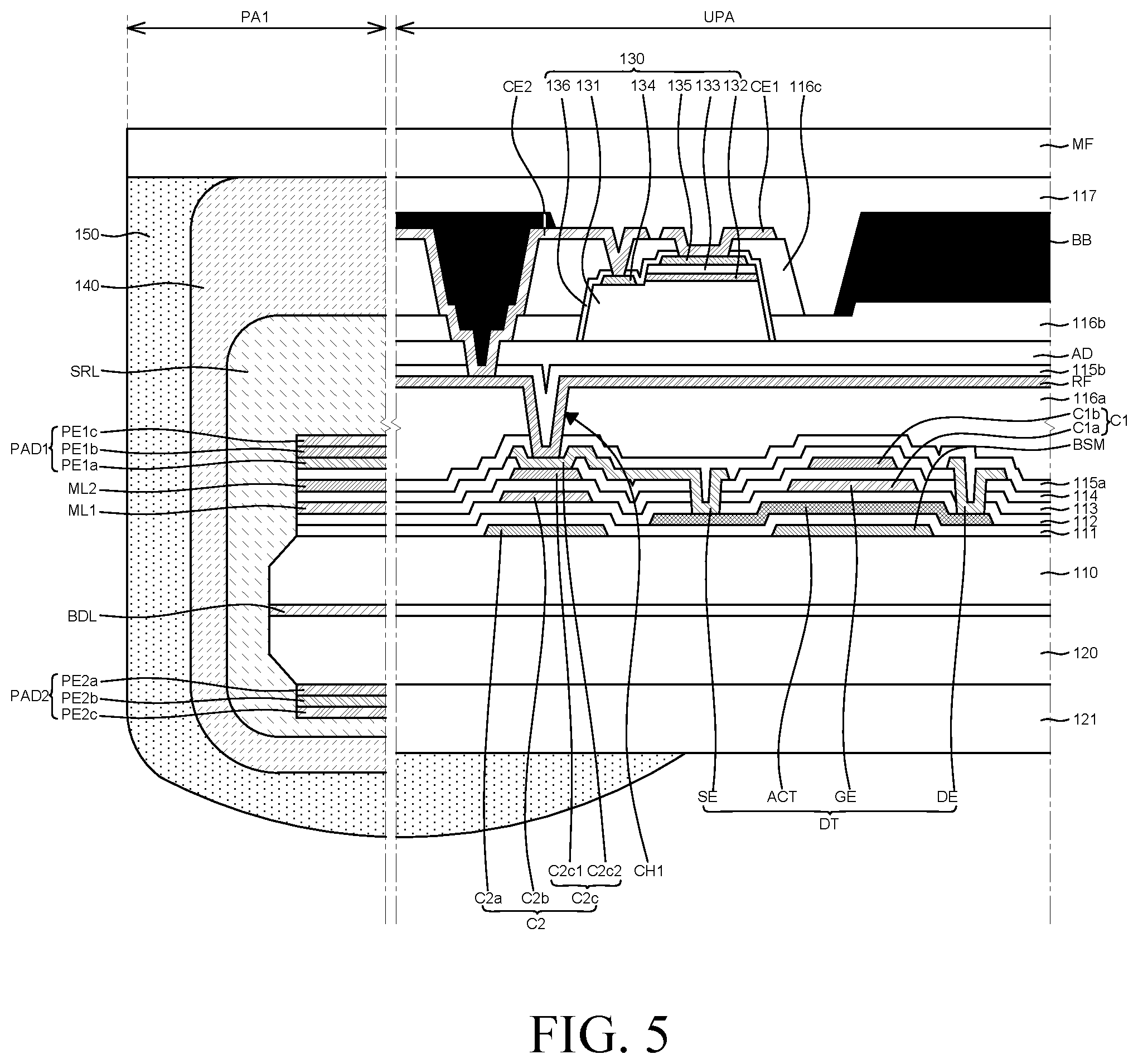 Patent US12592178 Figure 7 – Display device including an electrostatic discharge circuit for discharging static electricity