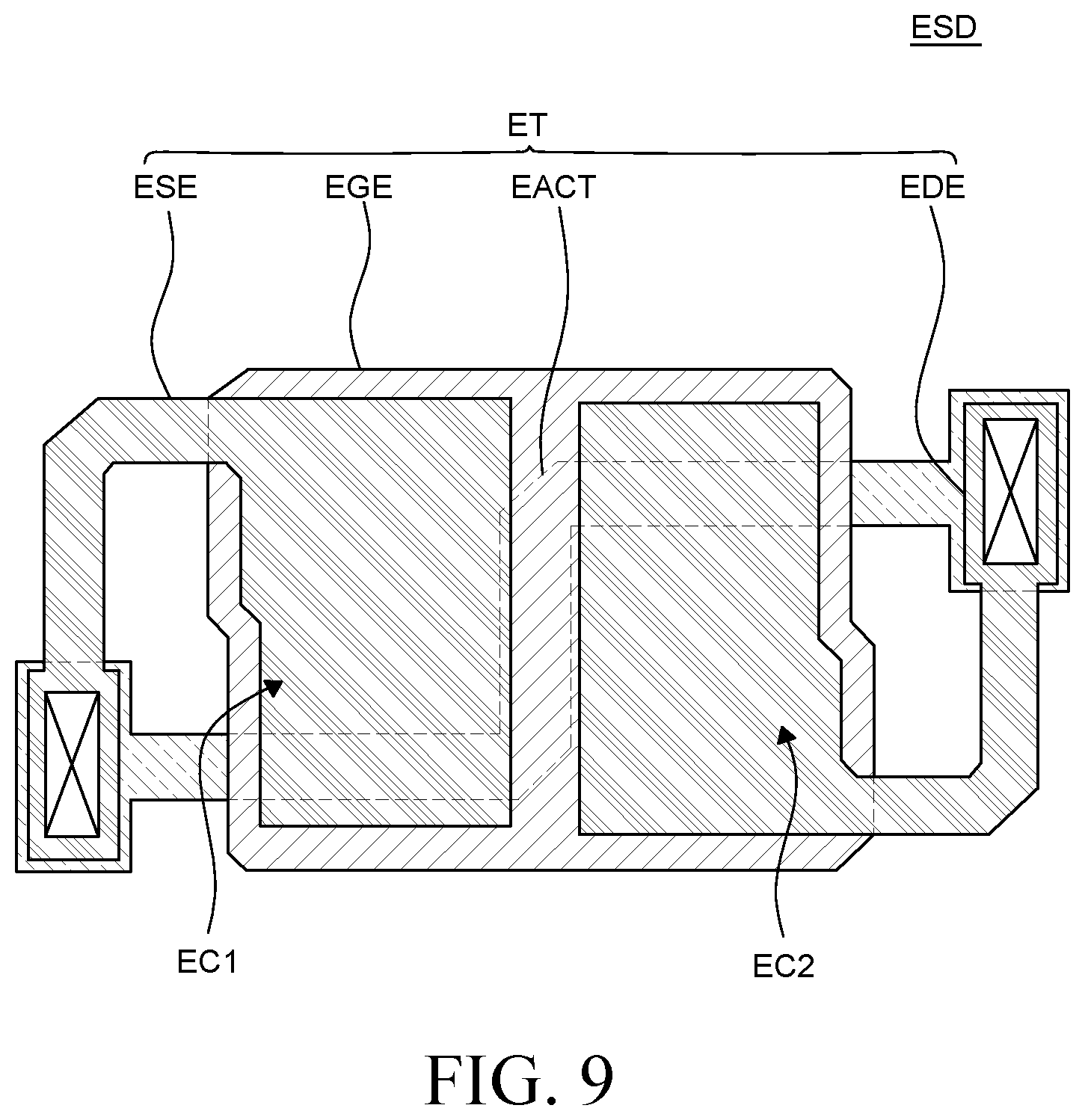 Patent US12592178 Figure 11 – Display device including an electrostatic discharge circuit for discharging static electricity