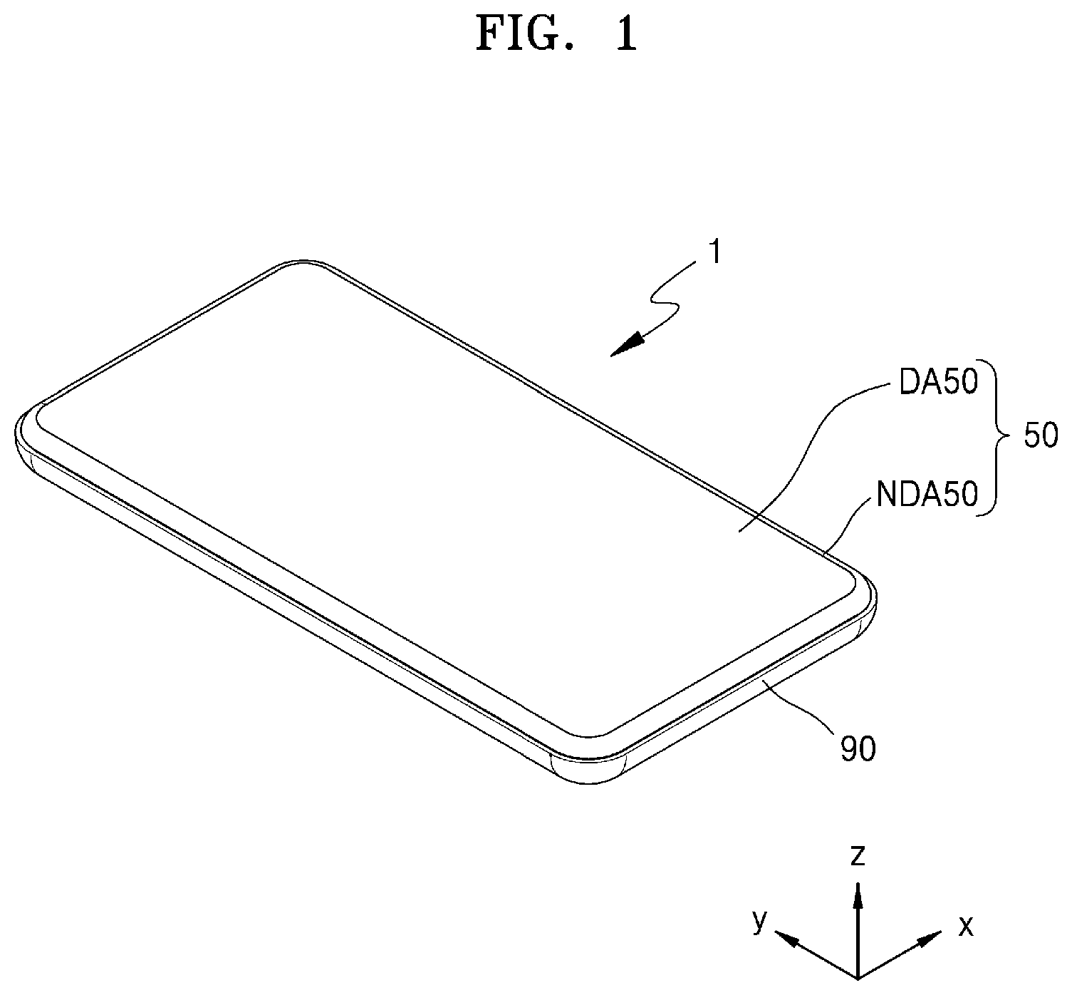 Patent US12592179 Figure 1 – Display panel and display apparatus including the same