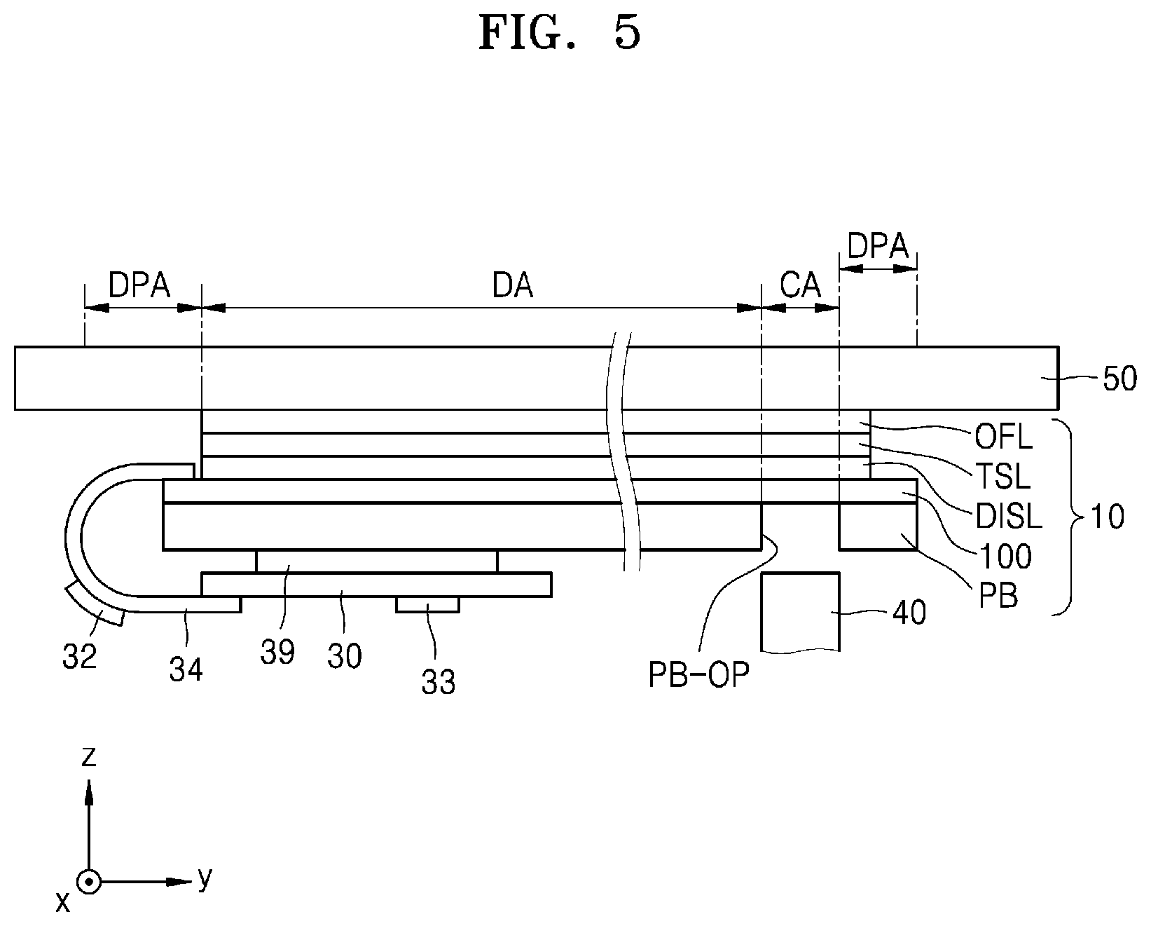 Patent US12592179 Figure 5 – Display panel and display apparatus including the same