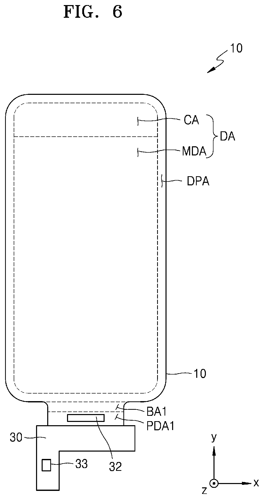 Patent US12592179 Figure 6 – Display panel and display apparatus including the same