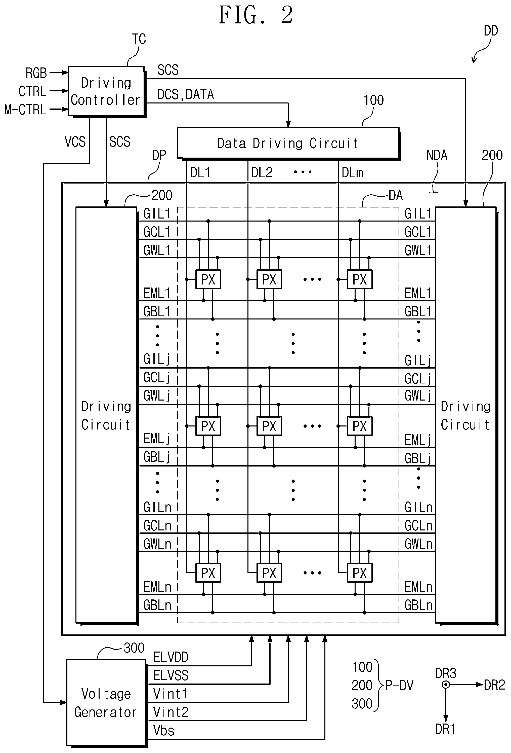 Patent US12592180 Figure 2 – Display device