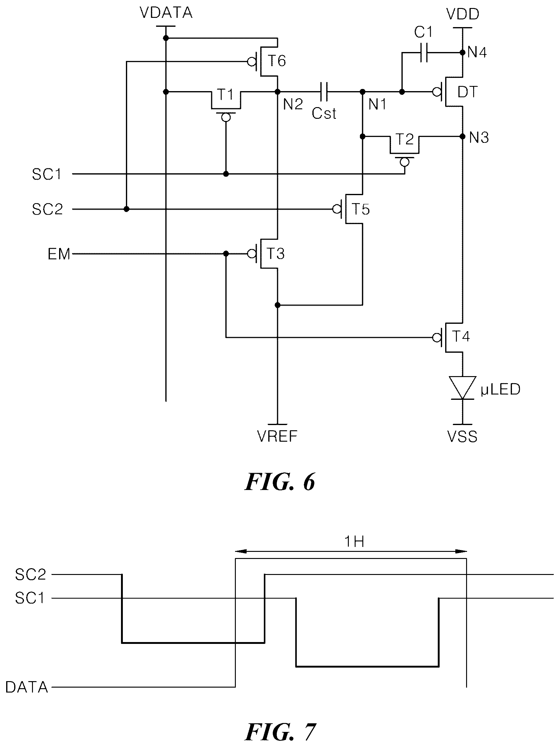 Patent US12592181 Figure 5 – Pixel circuit and micro LED display device including the same