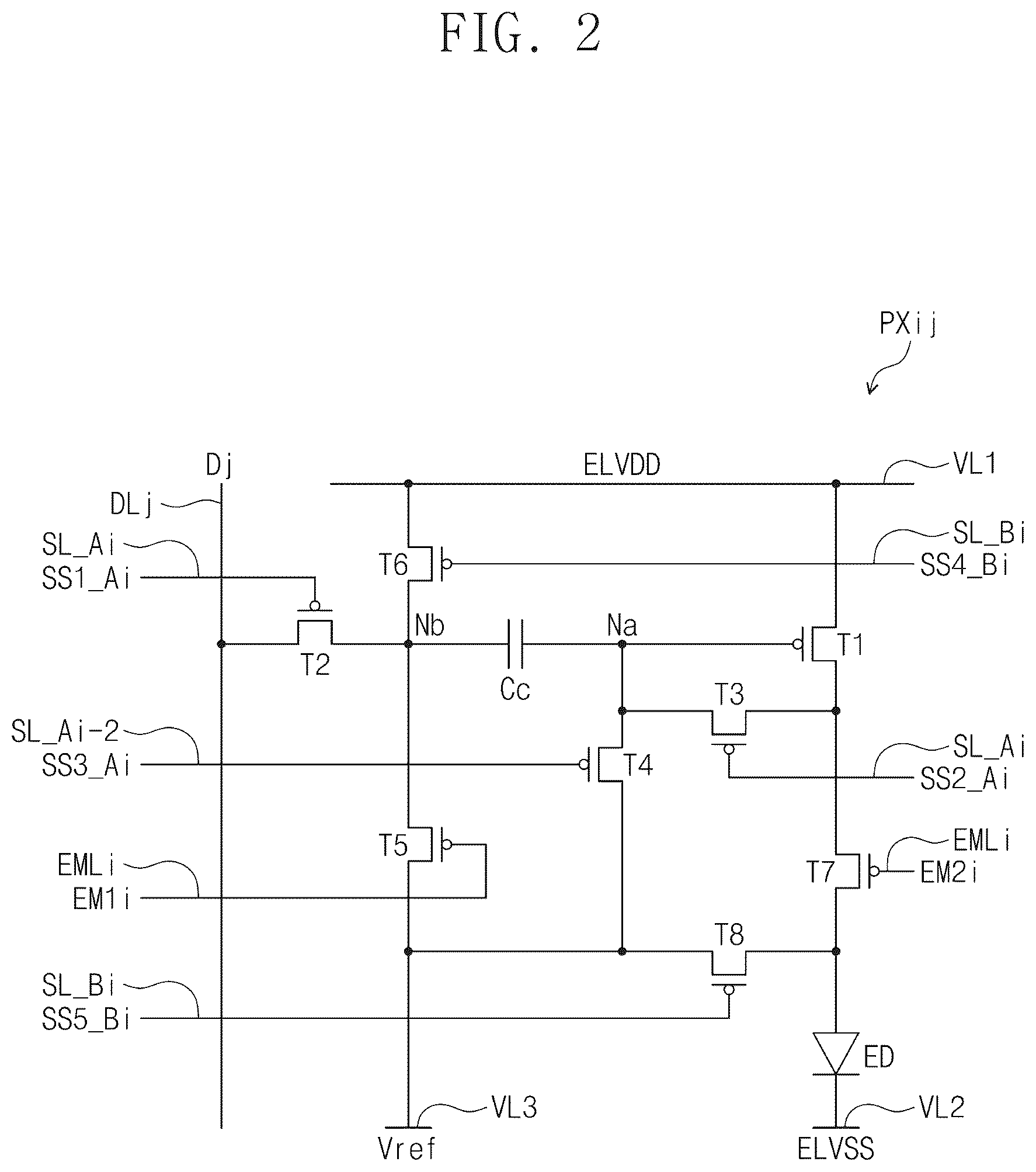 Patent US12592184 Figure 2 – Display device