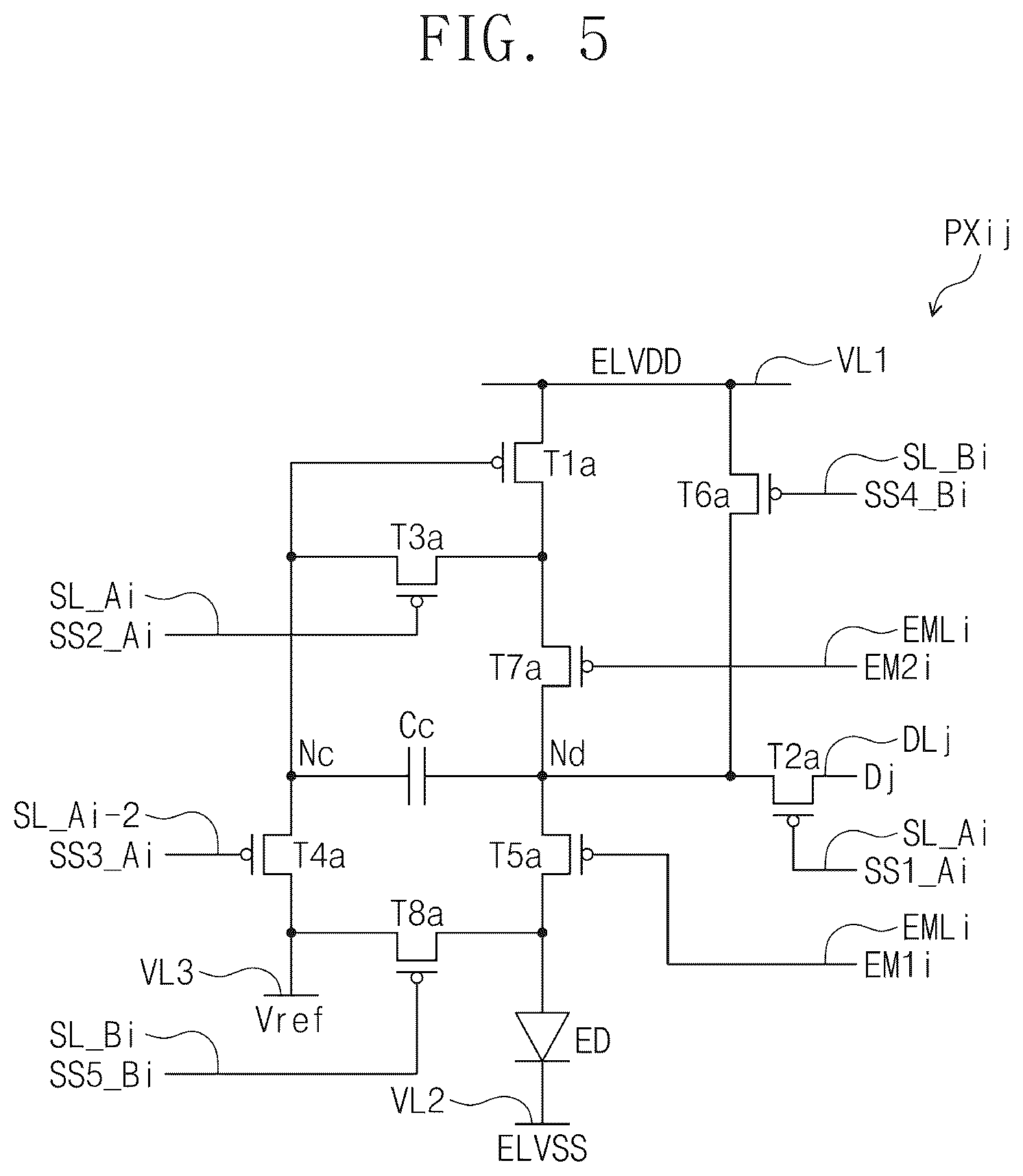 Patent US12592184 Figure 7 – Display device