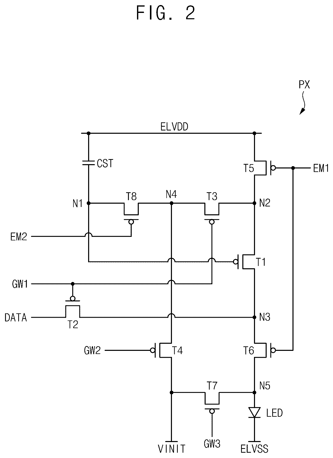 Patent US12592185 Figure 2 – Display device and electronic device including the same