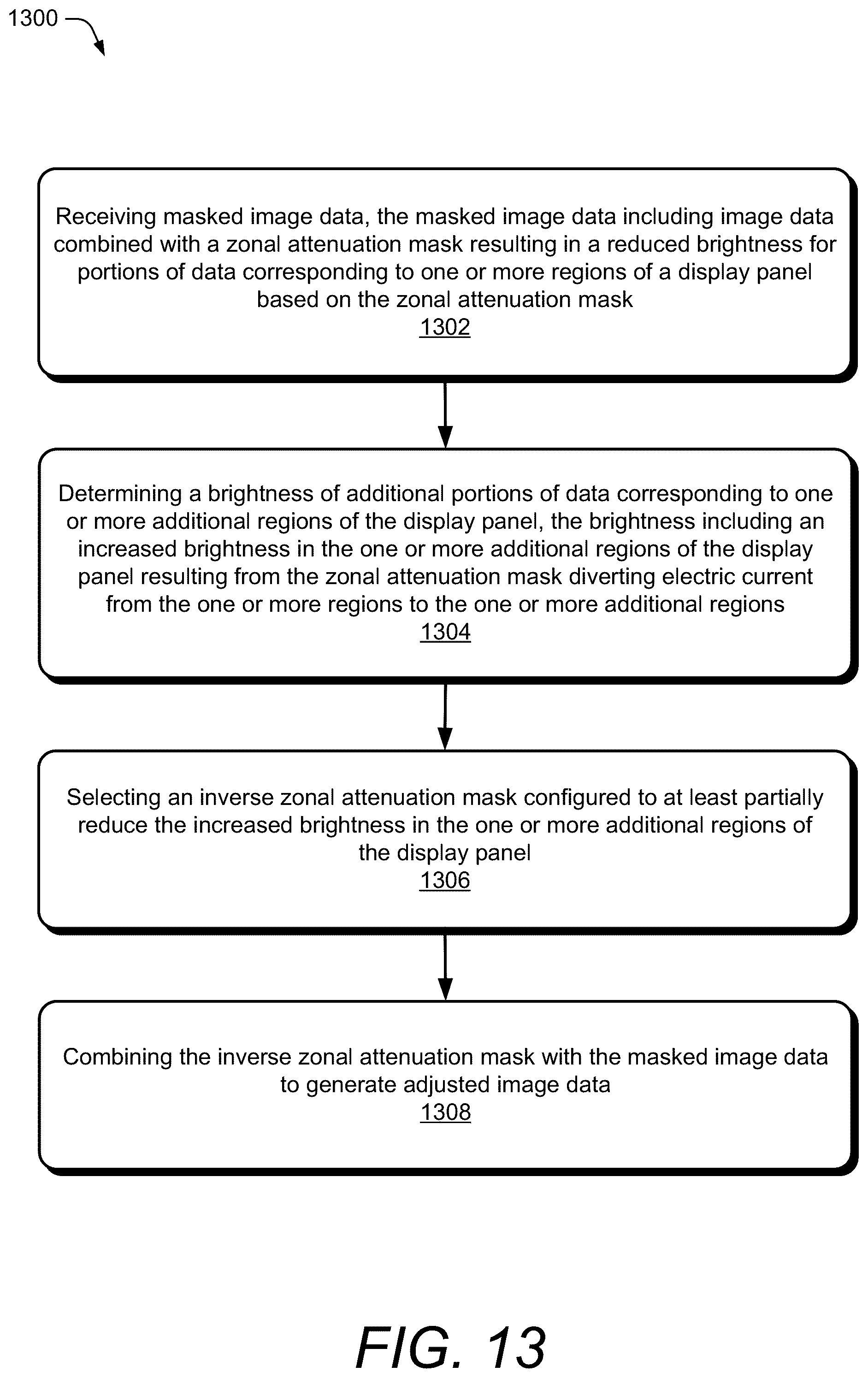 Patent US12592187 Figure 13 – Zonal attenuation compensation