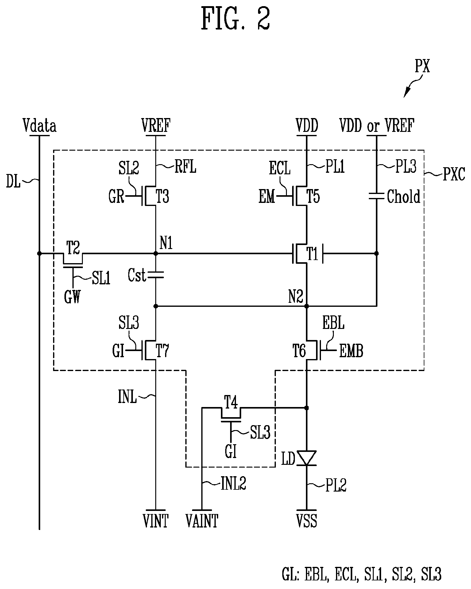 Patent US12592189 Figure 2 – Display device