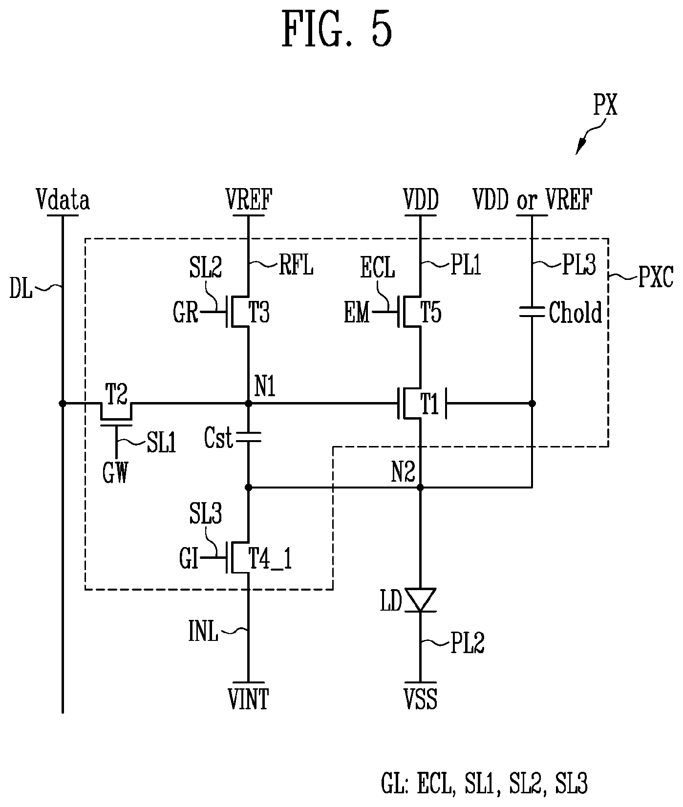 Patent US12592189 Figure 5 – Display device