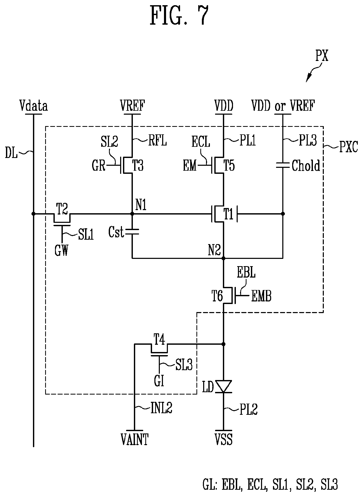 Patent US12592189 Figure 7 – Display device