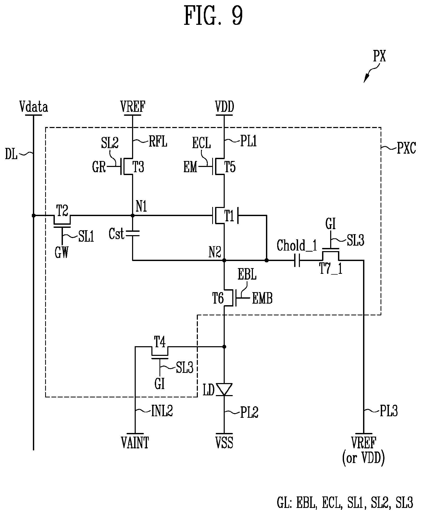 Patent US12592189 Figure 9 – Display device