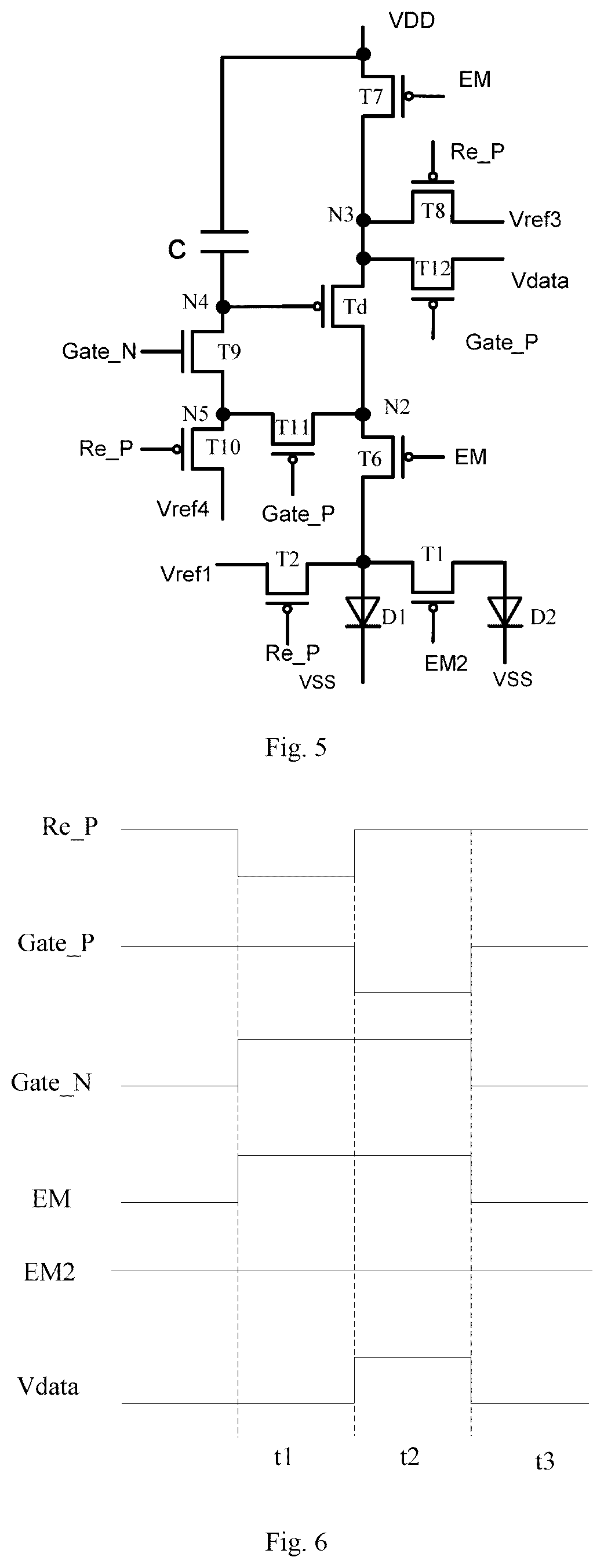 Patent US12592190 Figure 5 – Pixel circuit, display panel comprising the pixel circuit, and display device