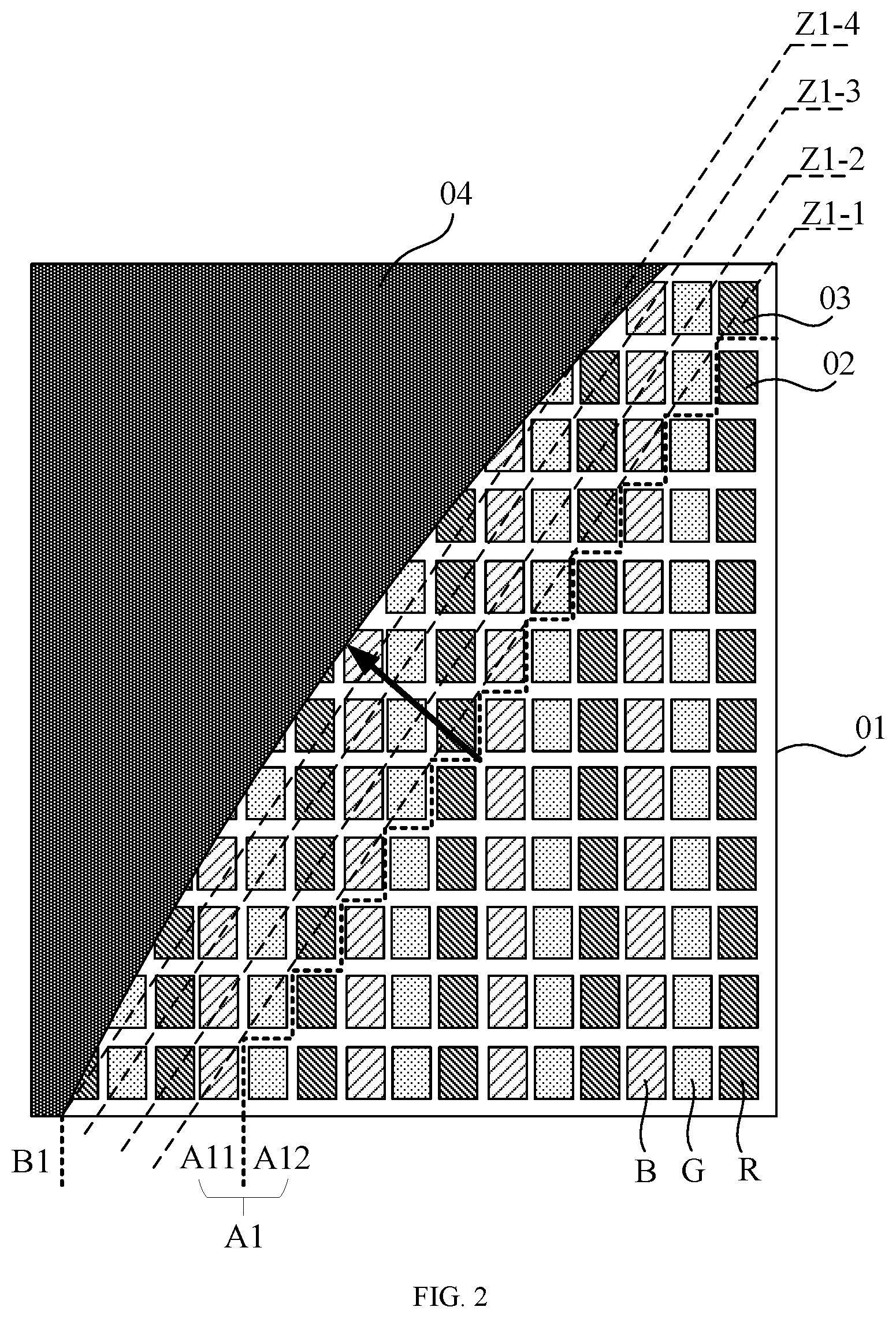 Patent US12592192 Figure 2 – Display panel and display device