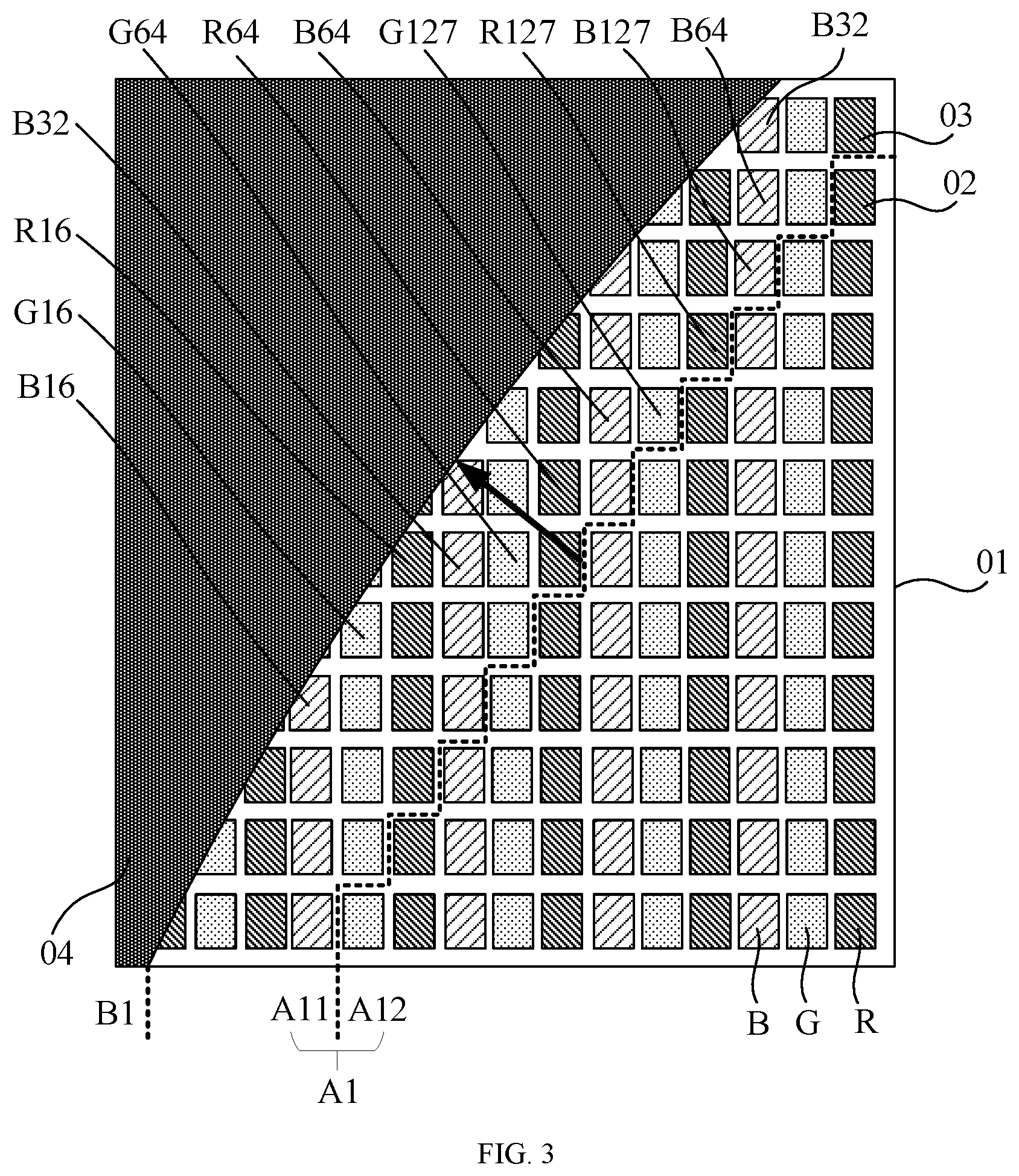 Patent US12592192 Figure 3 – Display panel and display device