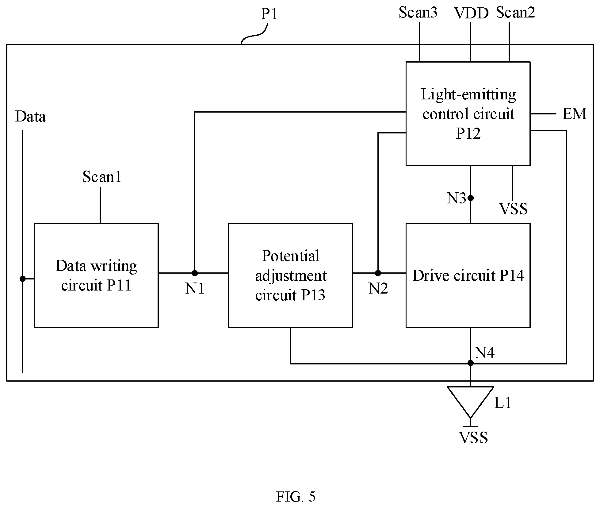 Patent US12592192 Figure 5 – Display panel and display device