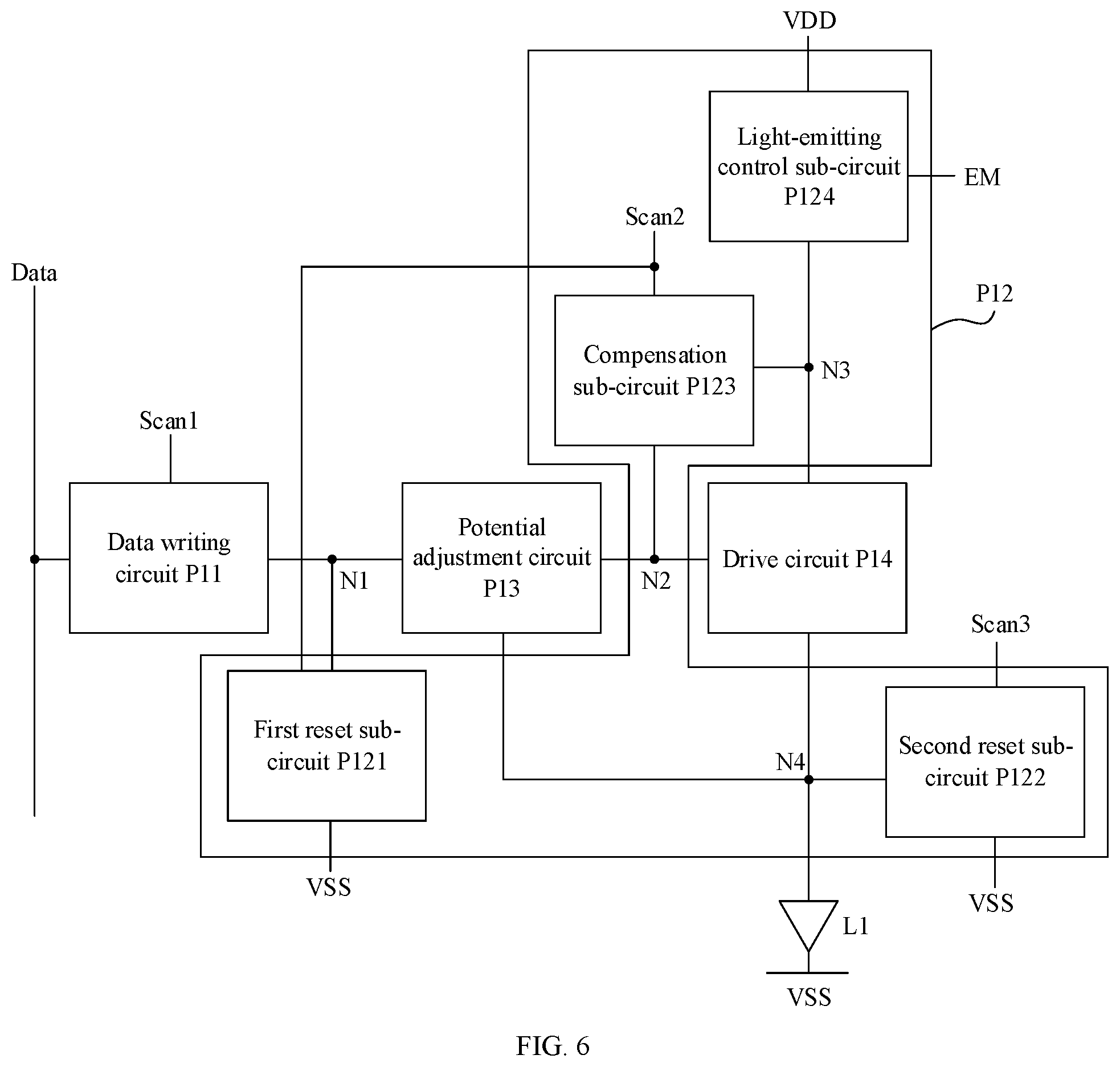 Patent US12592192 Figure 6 – Display panel and display device