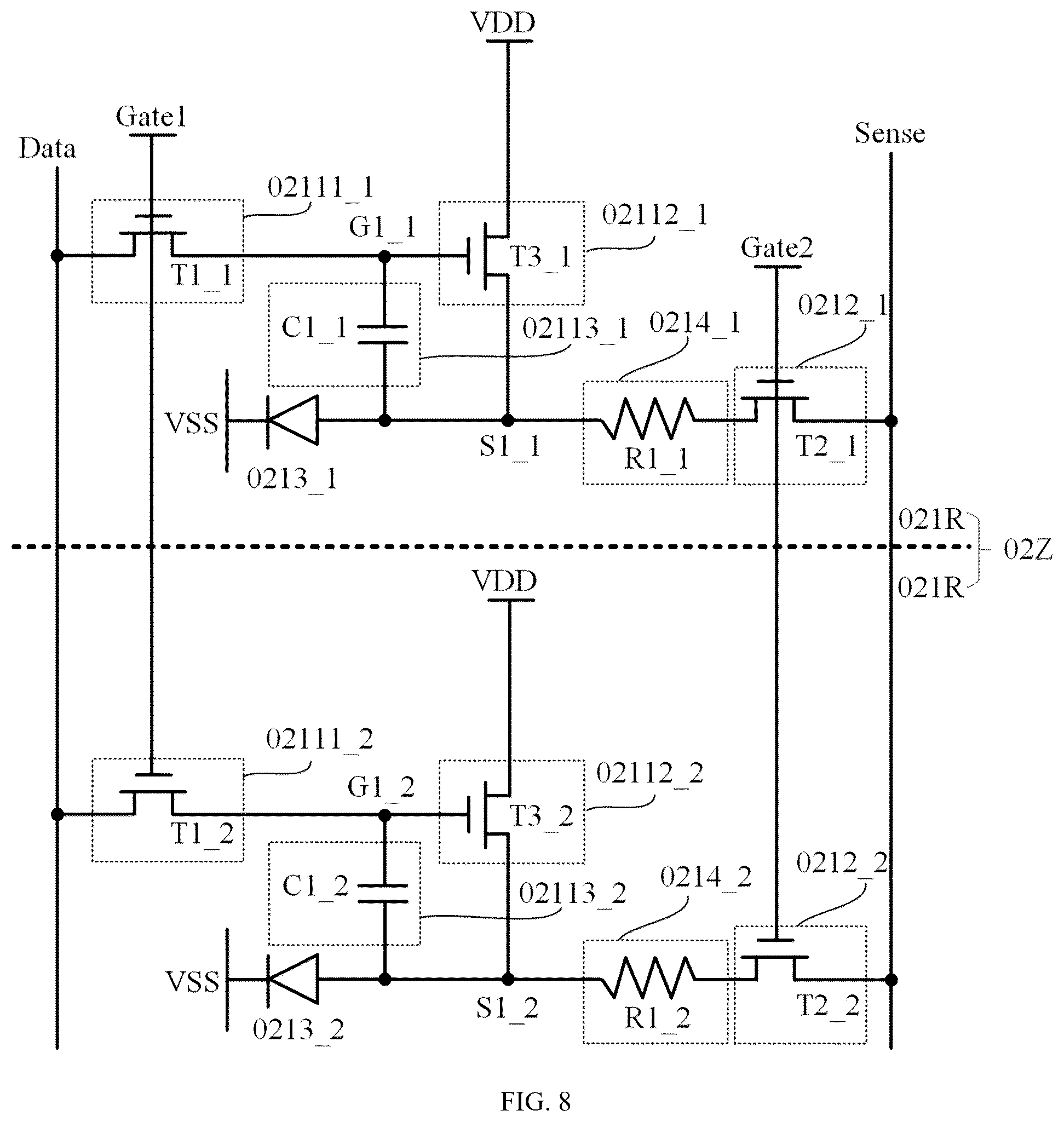 Patent US12592193 Figure 8 – Display panel and control method therefor, and display device