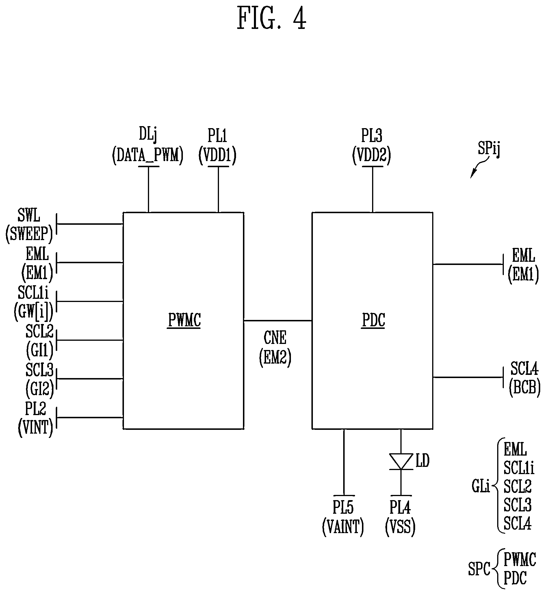 Patent US12592195 Figure 4 – Display panel and display system including the same