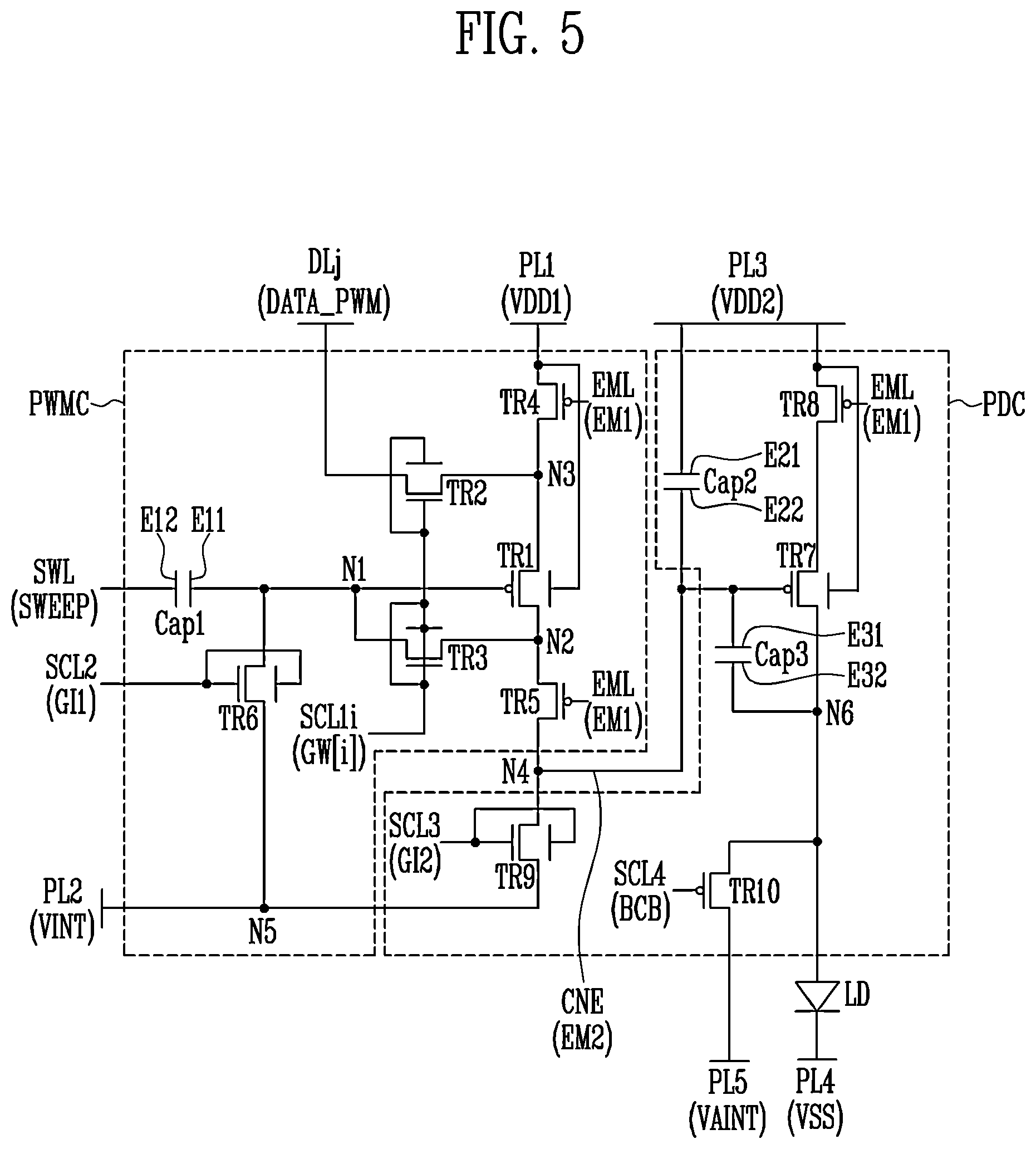 Patent US12592195 Figure 5 – Display panel and display system including the same