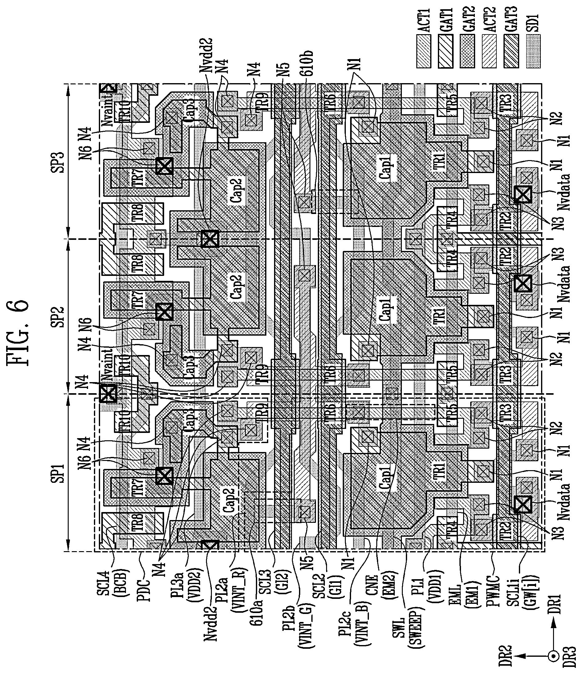 Patent US12592195 Figure 6 – Display panel and display system including the same